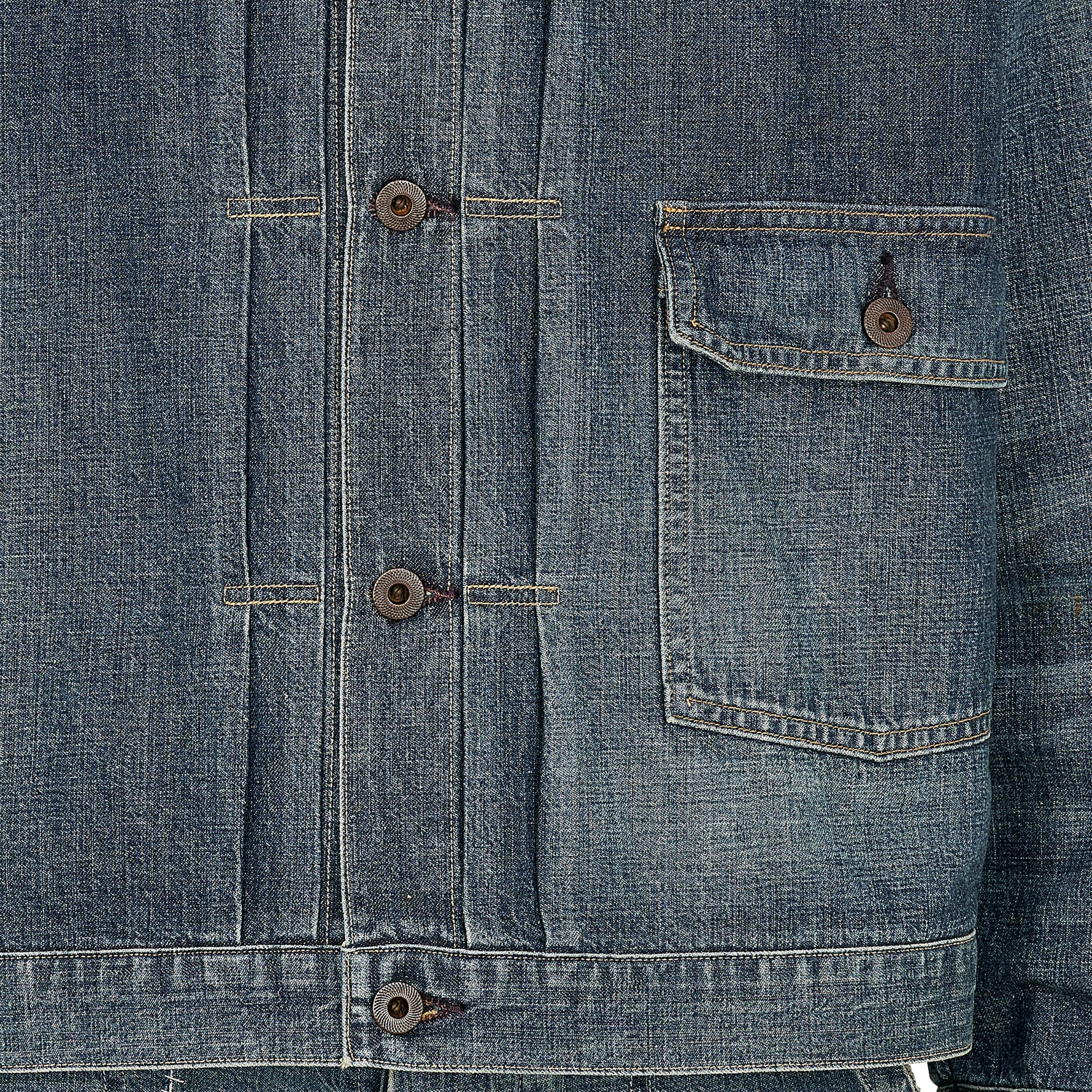 LOT.720 DAMAGED DENIM JACKET C.1930 DAMAGED INDIGO