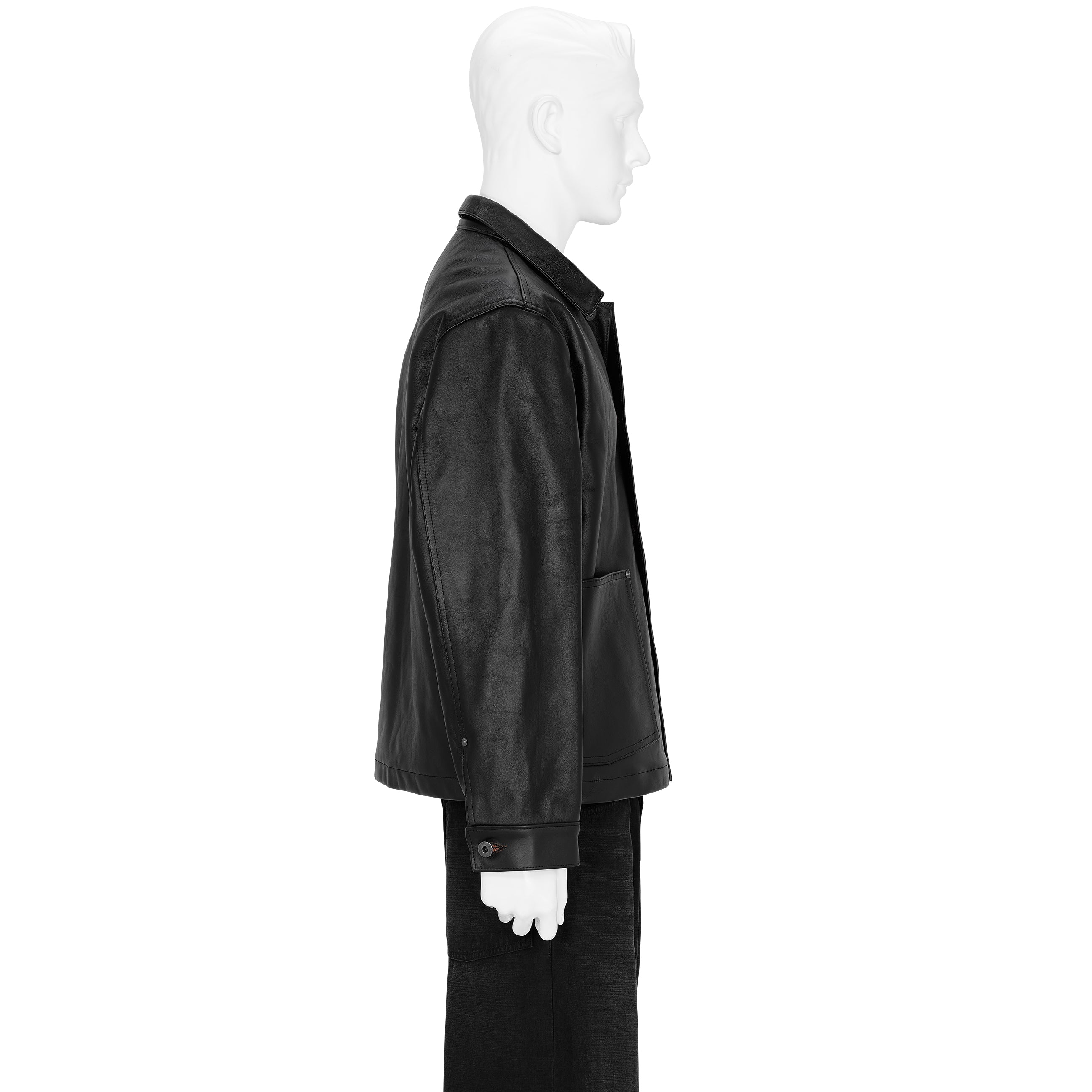 LOT.804 LEATHER JACKET C.1930'S BLACK