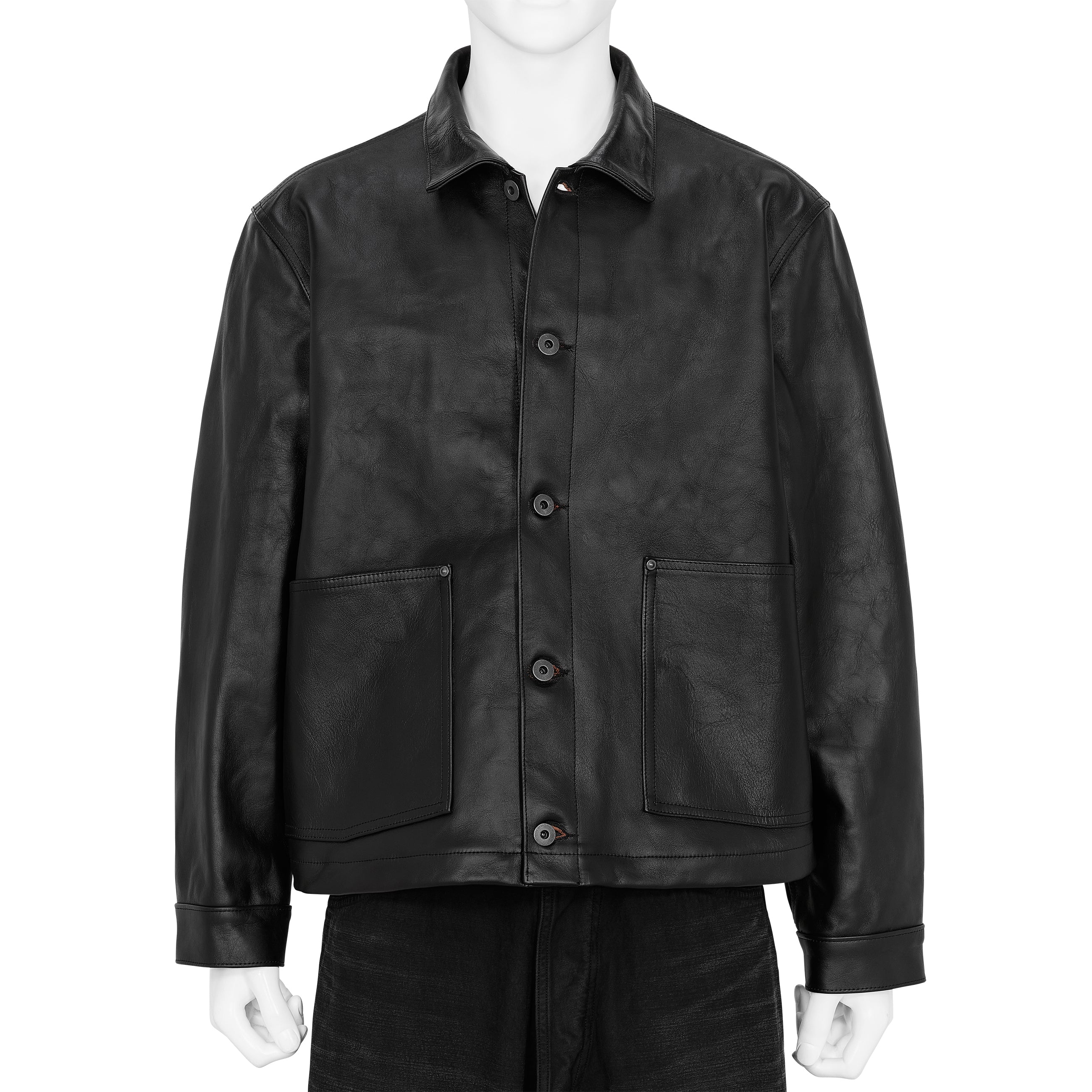 LOT.804 LEATHER JACKET C.1930'S BLACK