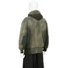 LOT.606 HOODED SWEAT SHIRT BLEACHED DEEP GREEN