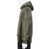 LOT.606 HOODED SWEAT SHIRT BLEACHED DEEP GREEN