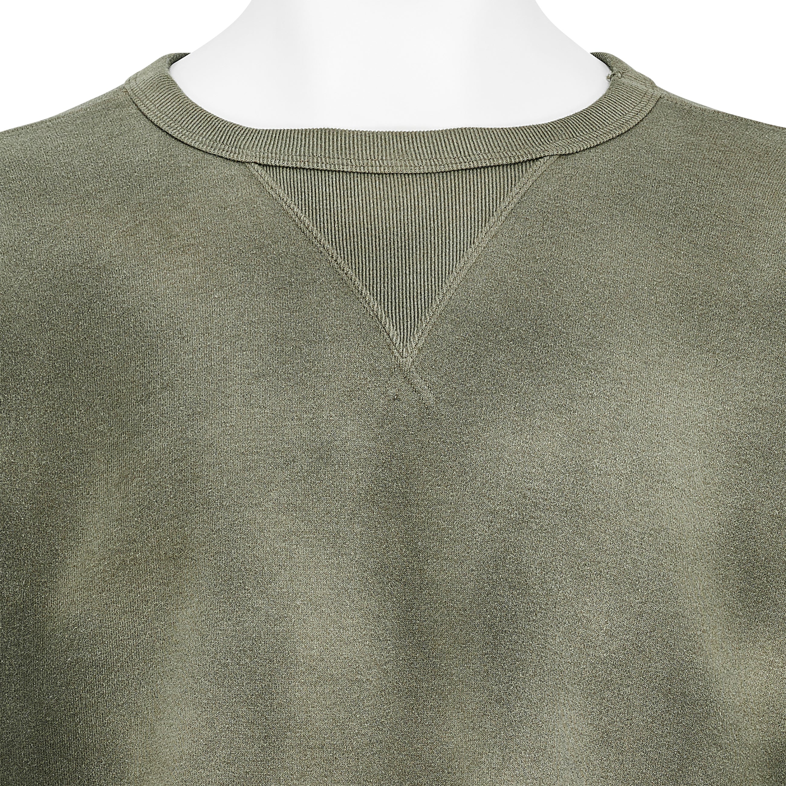 LOT.603 SWEAT SHIRT BLEACHED DEEP GREEN
