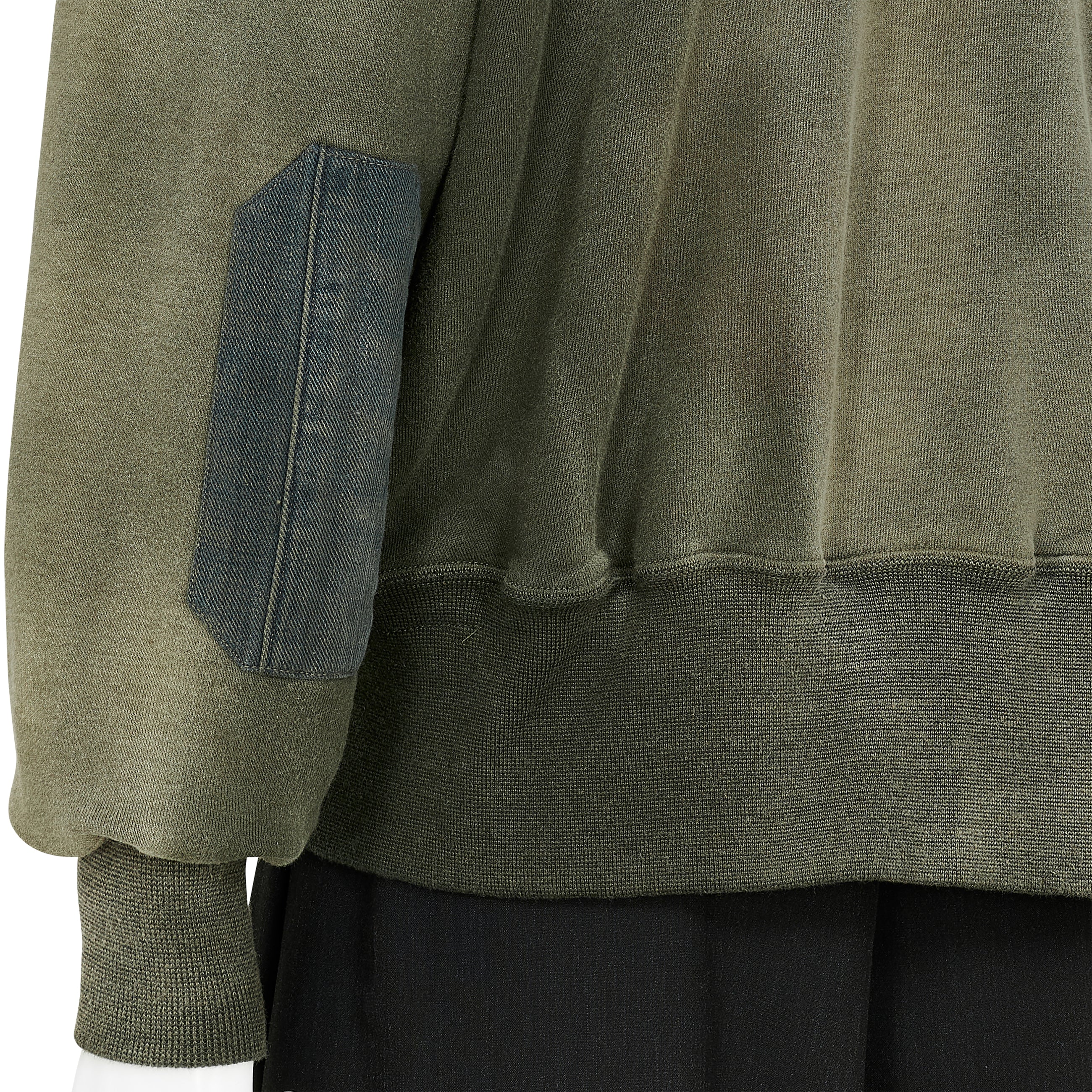 LOT.603 SWEAT SHIRT BLEACHED DEEP GREEN