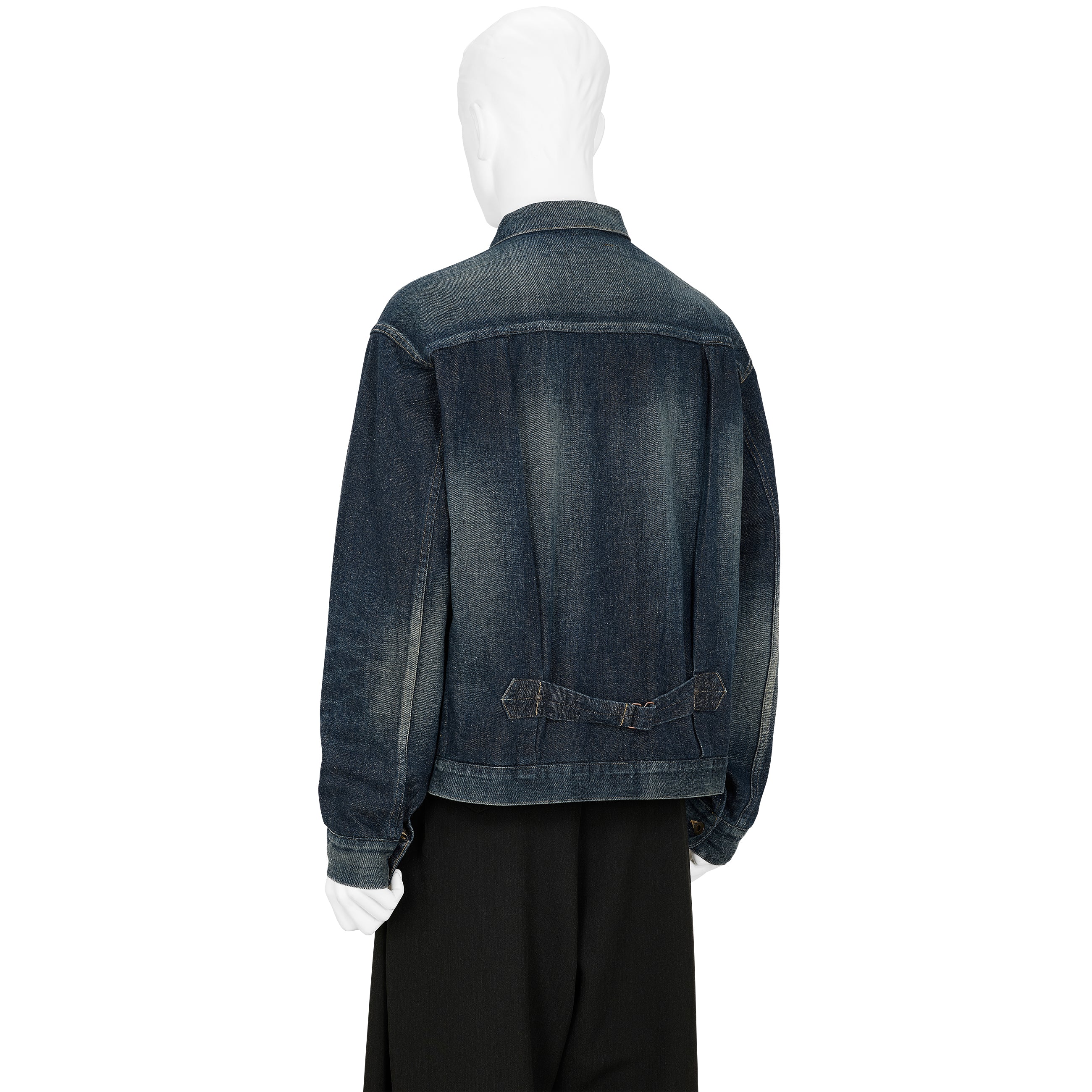 LOT.714 DENIM JACKET SIDE PANEL DAMAGED INDIGO