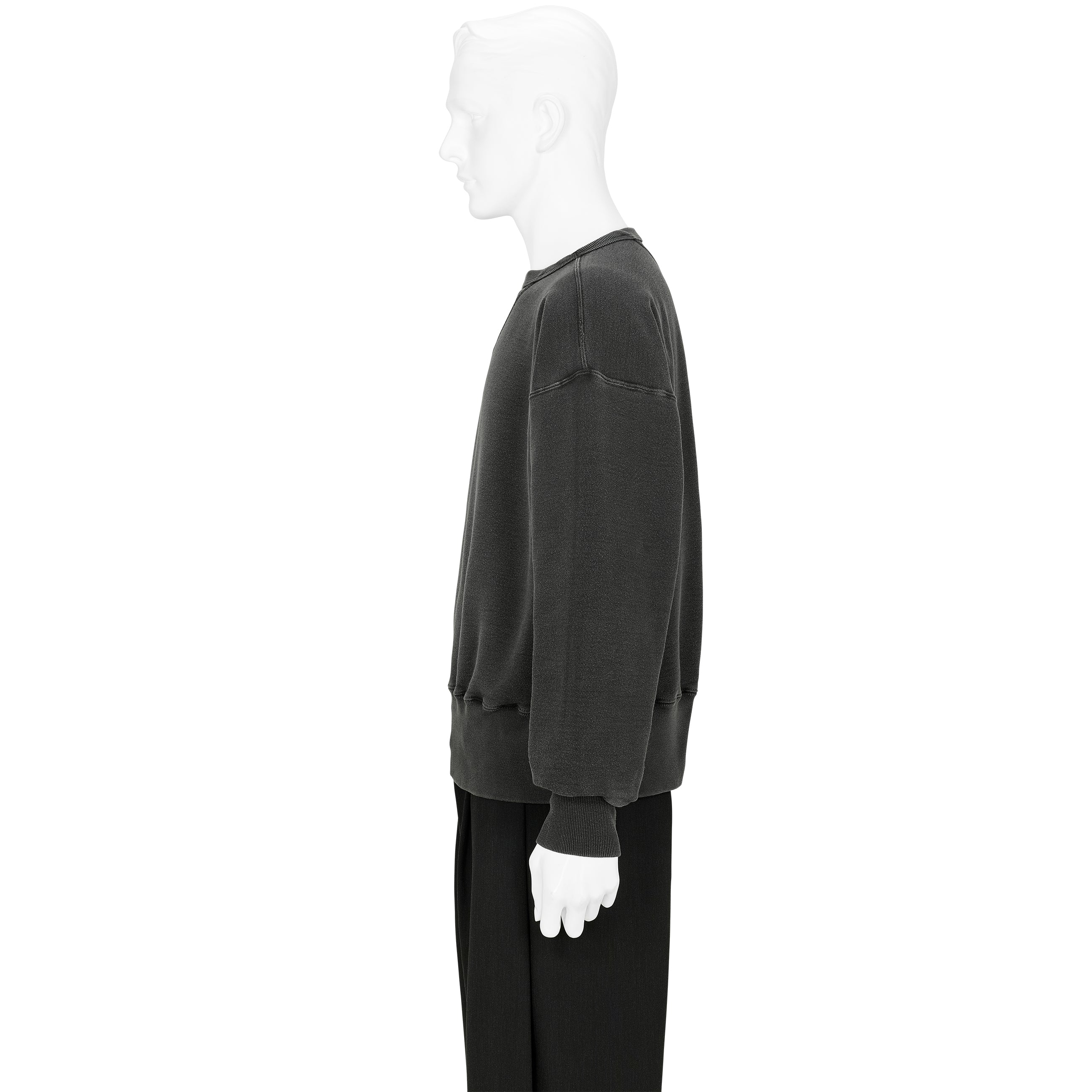 LOT.603 SWEAT SHIRT SUMI DYED BLACK