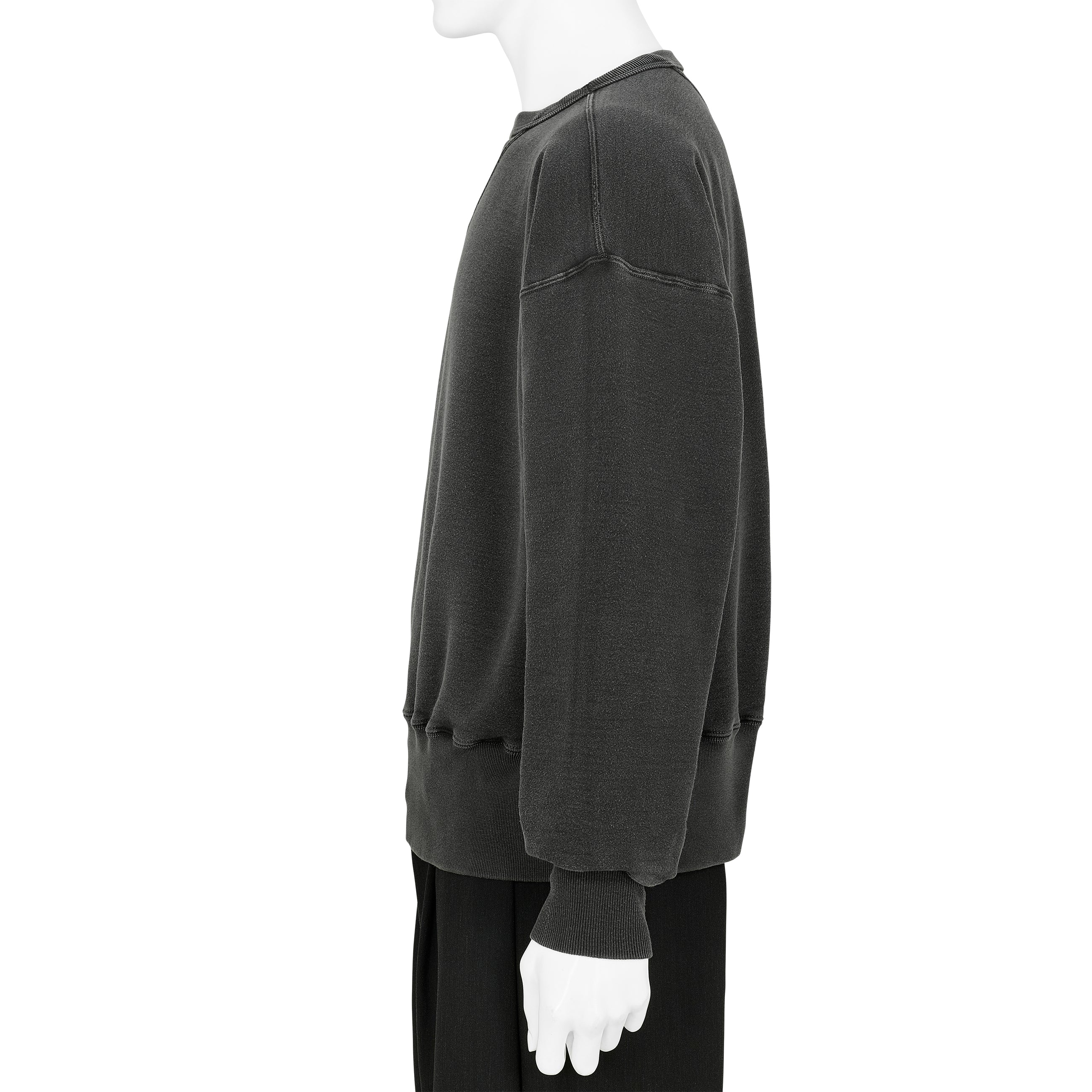 LOT.603 SWEAT SHIRT SUMI DYED BLACK