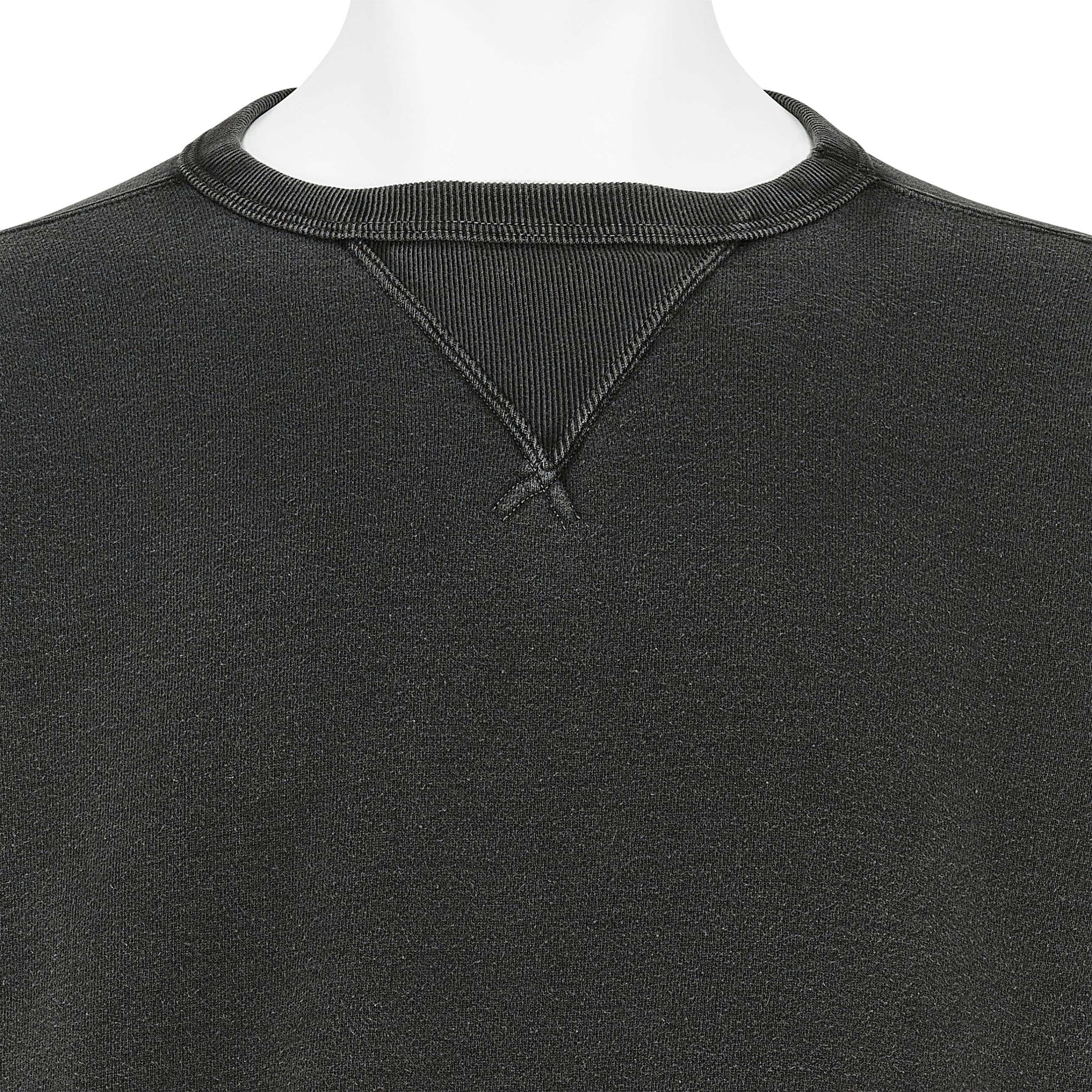 LOT.603 SWEAT SHIRT SUMI DYED BLACK