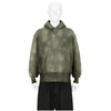 LOT.606 HOODED SWEAT SHIRT BLEACHED DEEP GREEN