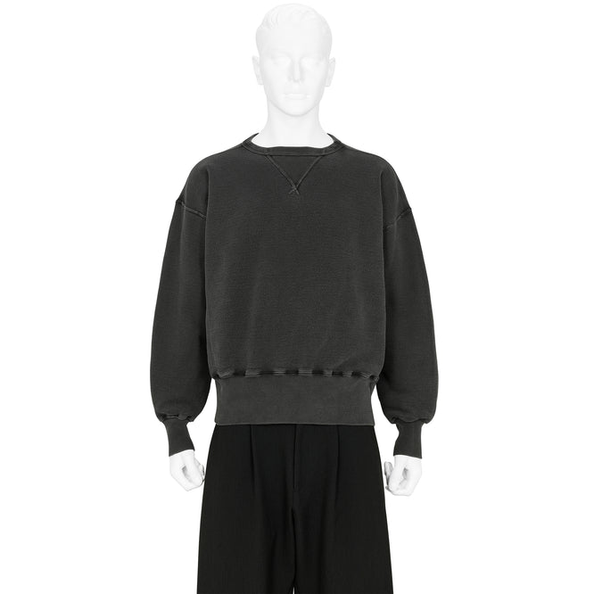 LOT.603 SWEAT SHIRT SUMI DYED BLACK