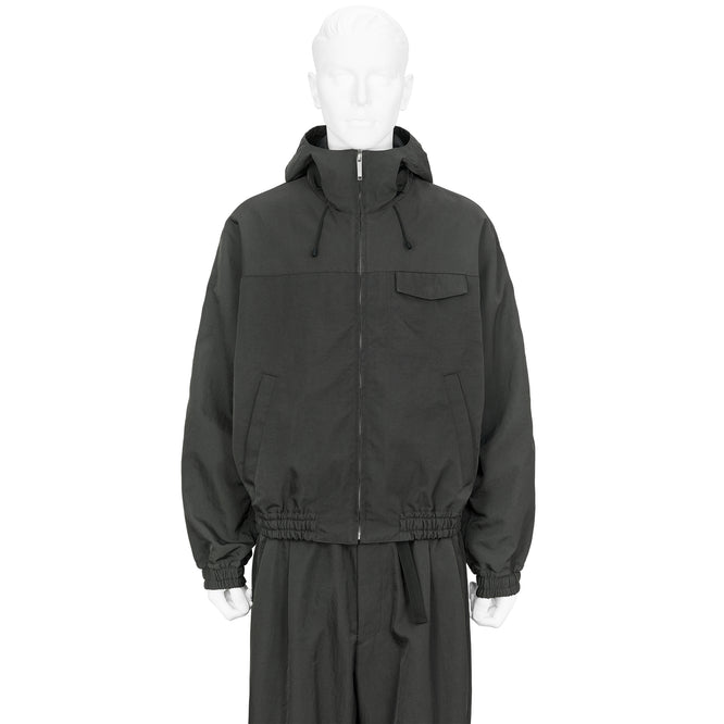 MULTI POCKET HOODED BLOUSON GRAY