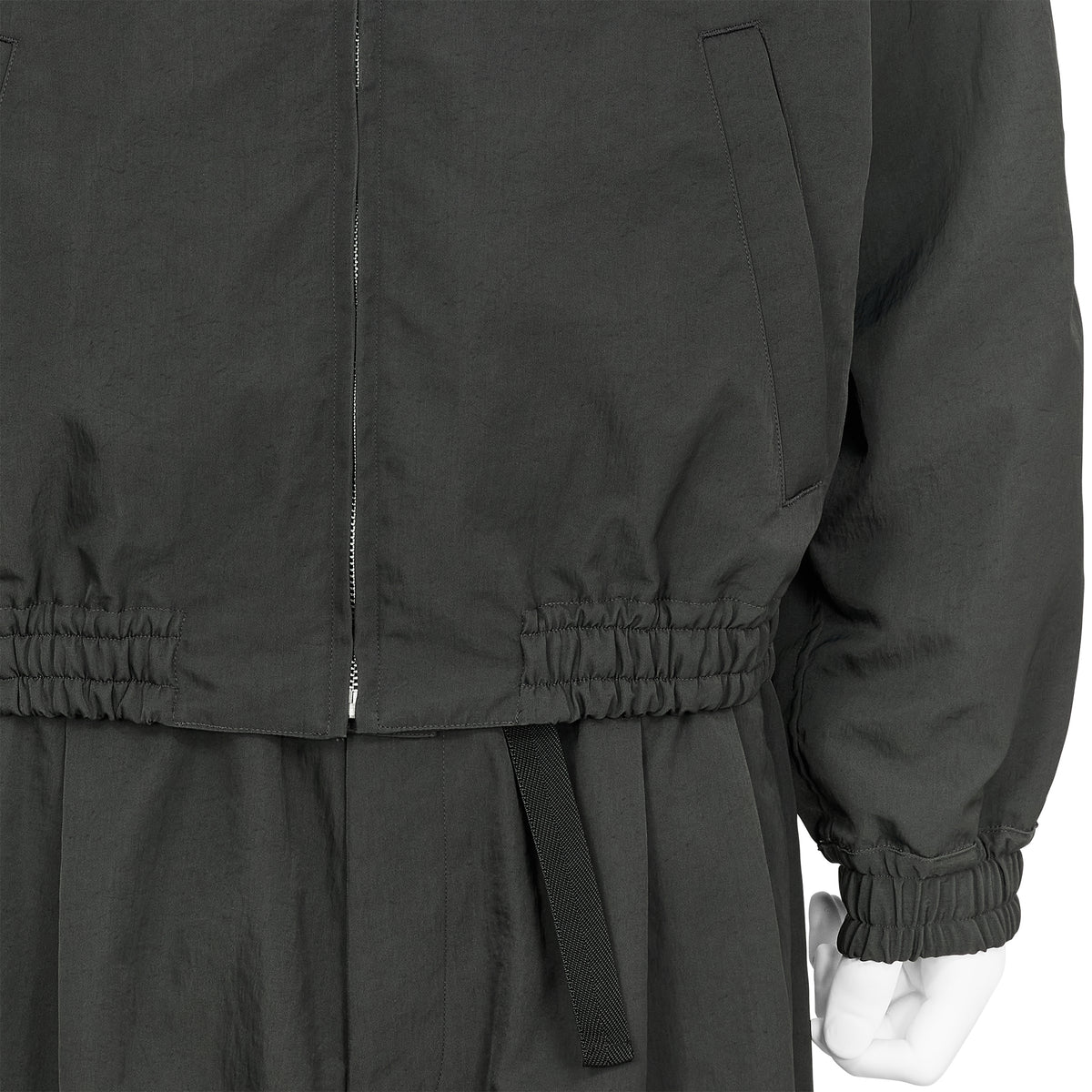 MULTI POCKET HOODED BLOUSON GRAY