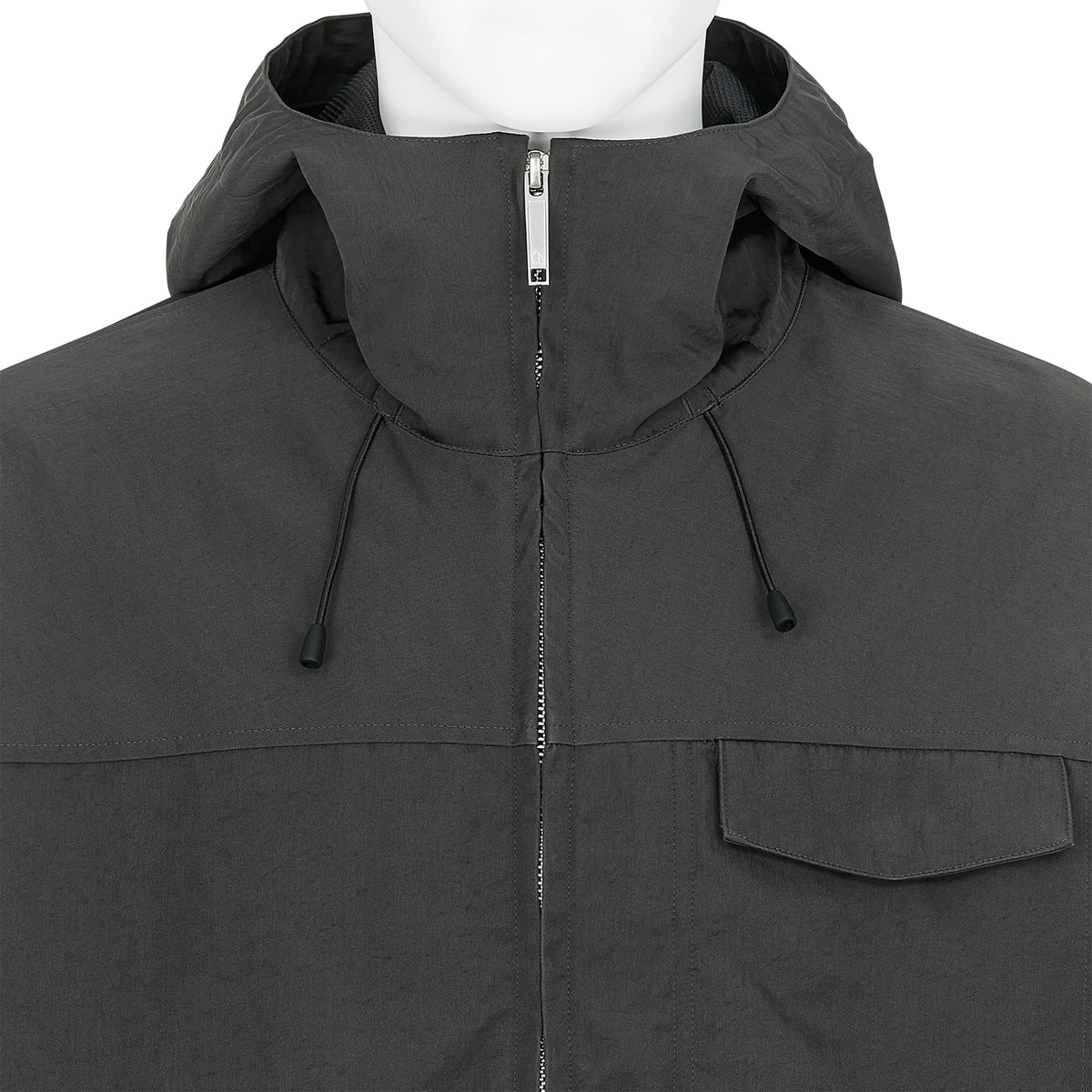 MULTI POCKET HOODED BLOUSON GRAY