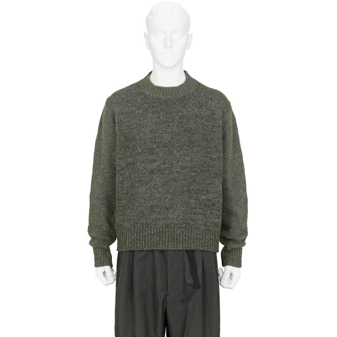 WHITE NEP KNIT GRAY KHAKI