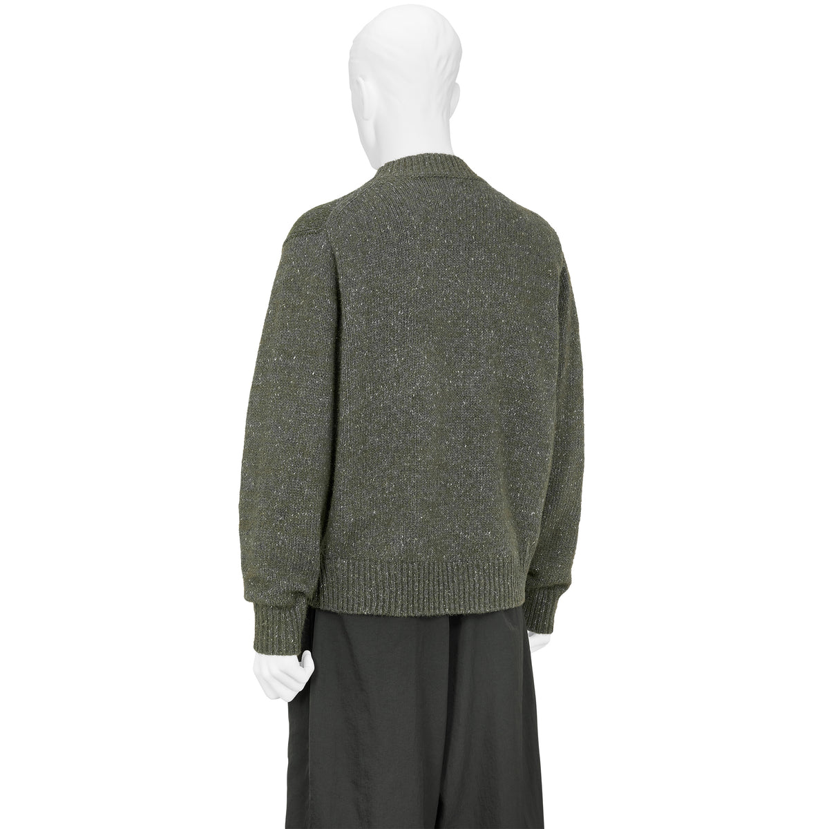 WHITE NEP KNIT GRAY KHAKI