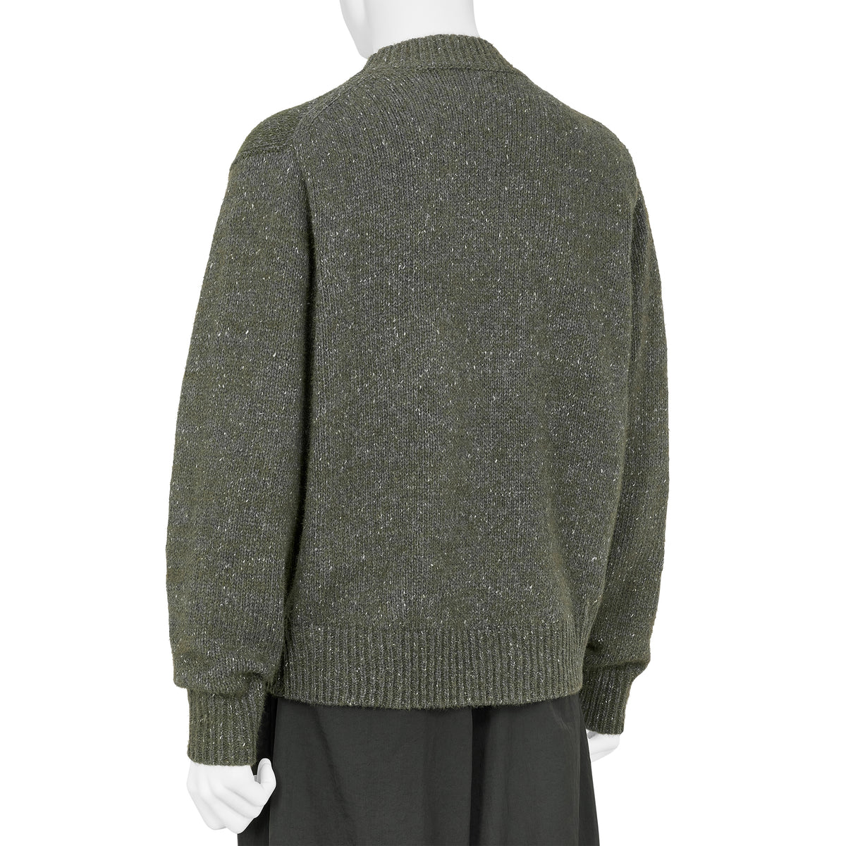 WHITE NEP KNIT GRAY KHAKI