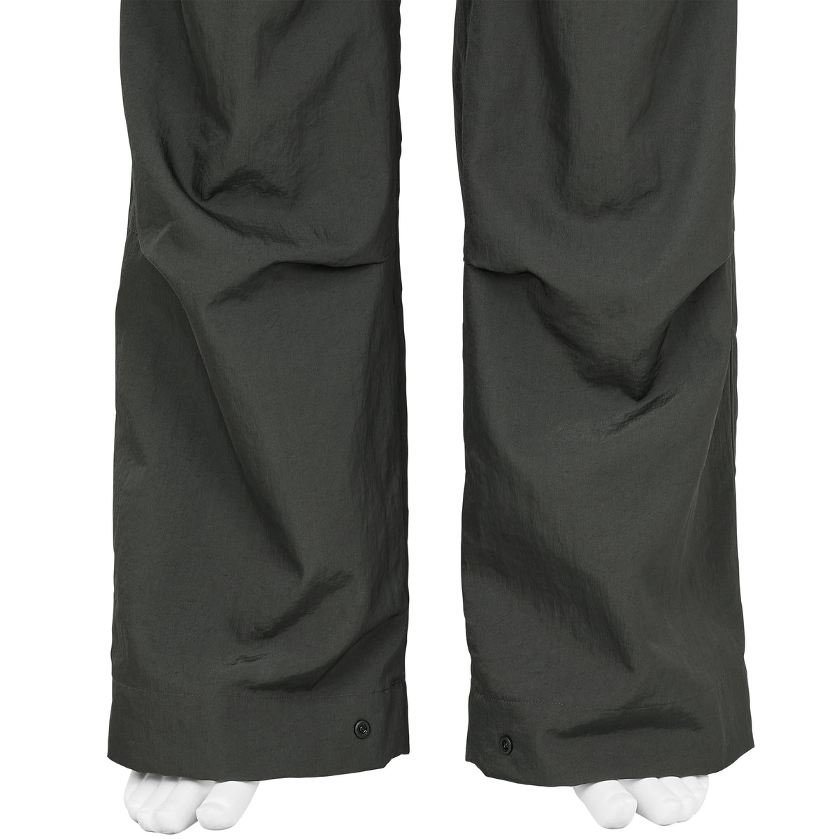 KNEE TUCK WIDE EASY PANTS GRAY