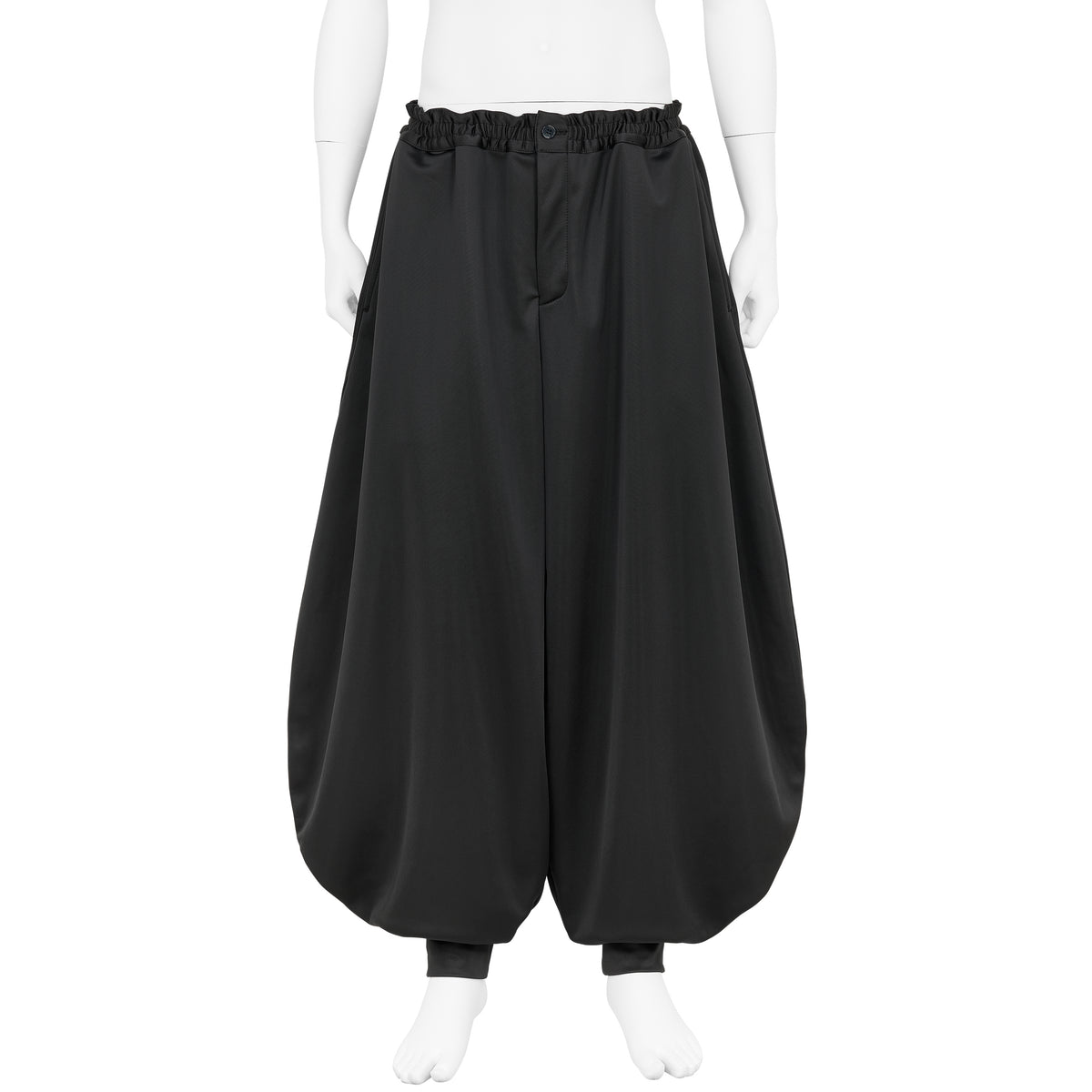 POLYESTER TRIACETATE PANTS BLACK
