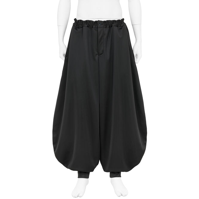 POLYESTER TRIACETATE PANTS BLACK