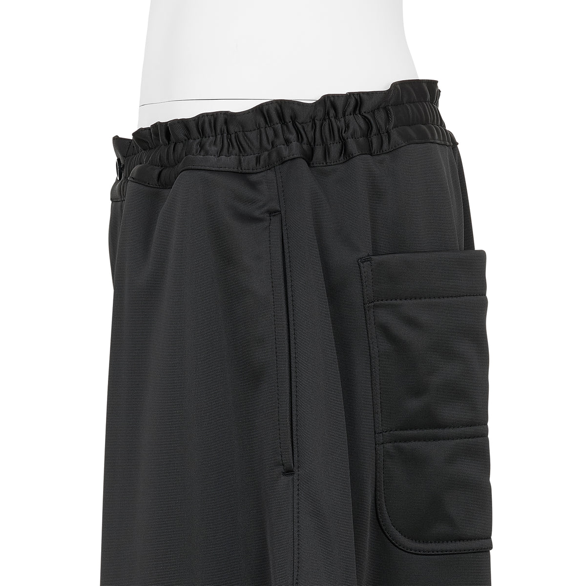 POLYESTER TRIACETATE PANTS BLACK