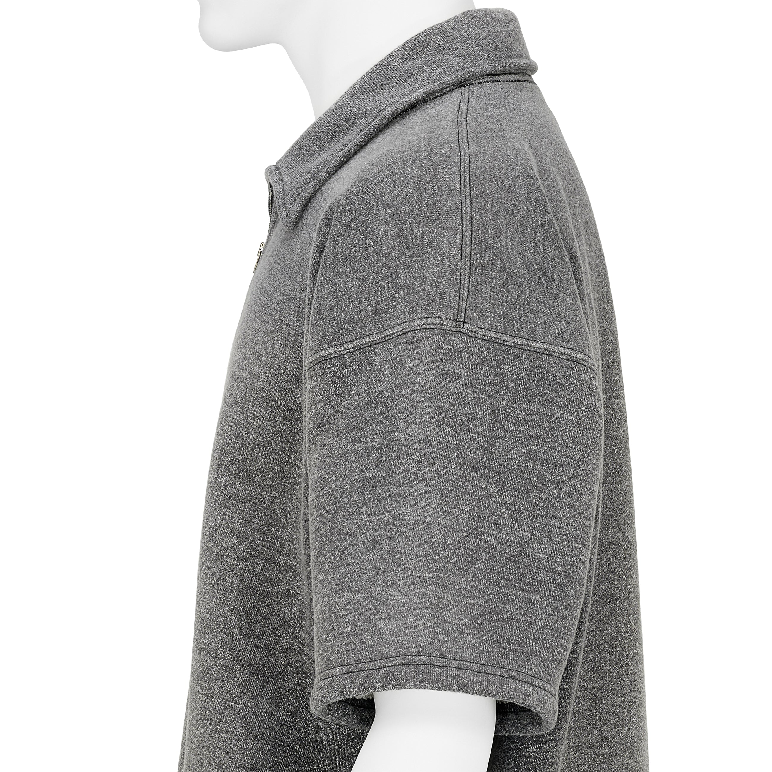 たかはし出品　4枚 LOT.621 HALF ZIP S/S SWEAT SHIRT FADED HEATHER GRAY - T.T TAIGA