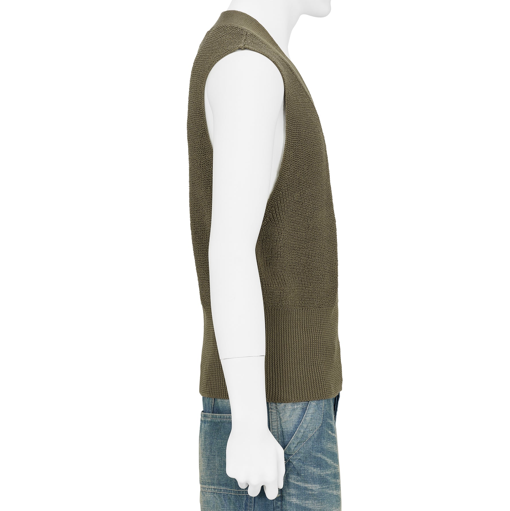 LOT.532 V NECK VEST OLIVE