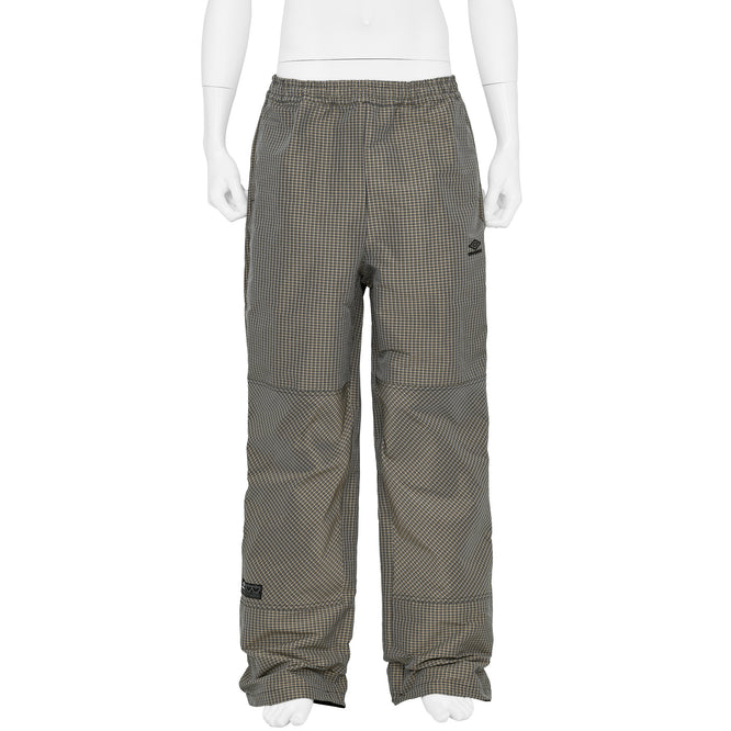CHECK TRACK PANTS BEIGE