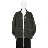 TRAINER WAXED JACKET DARK OLIVE