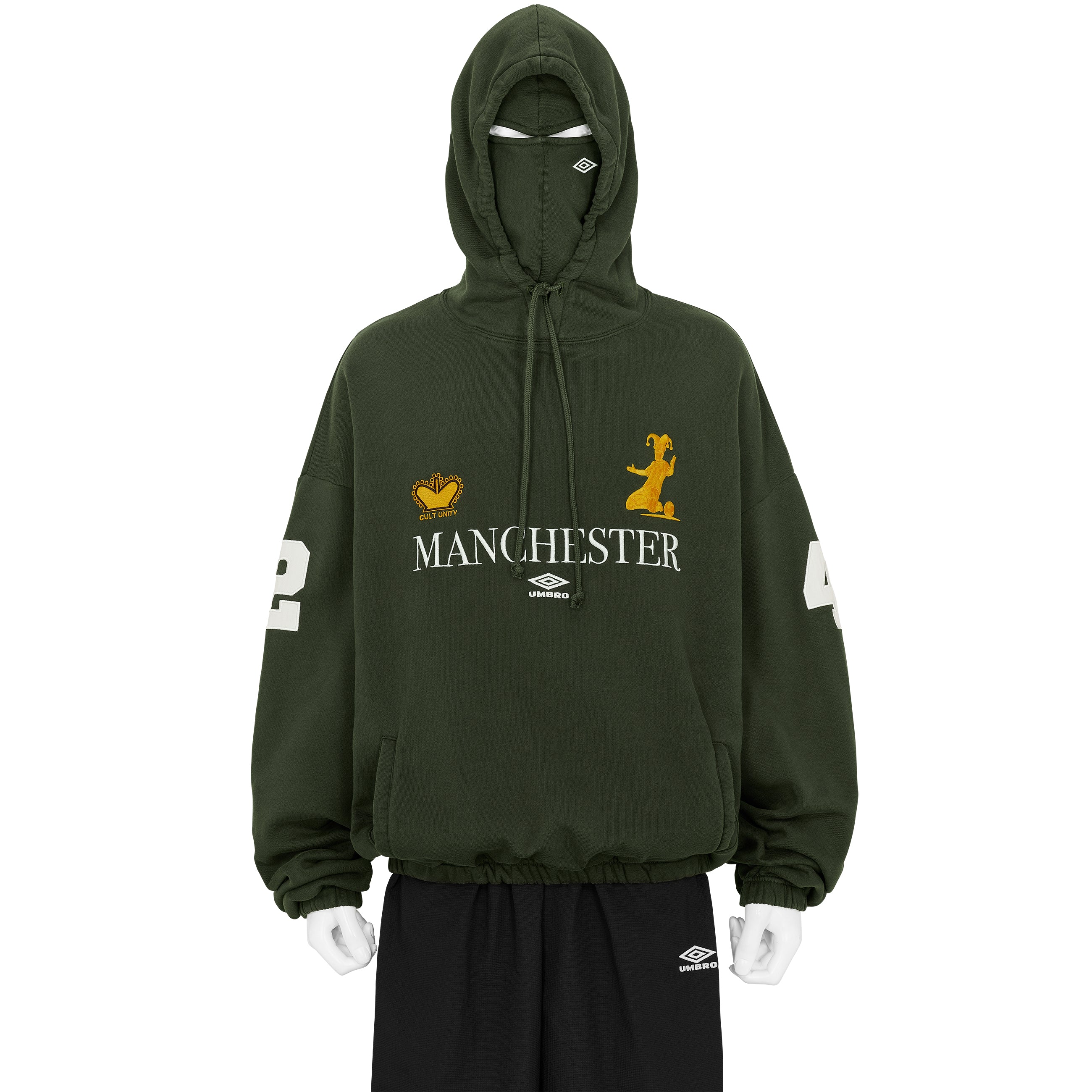 MANCHESTER MASKED HOODIE OLIVE