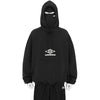 OG LOGO MASKED HOODIE WASHED BLACK