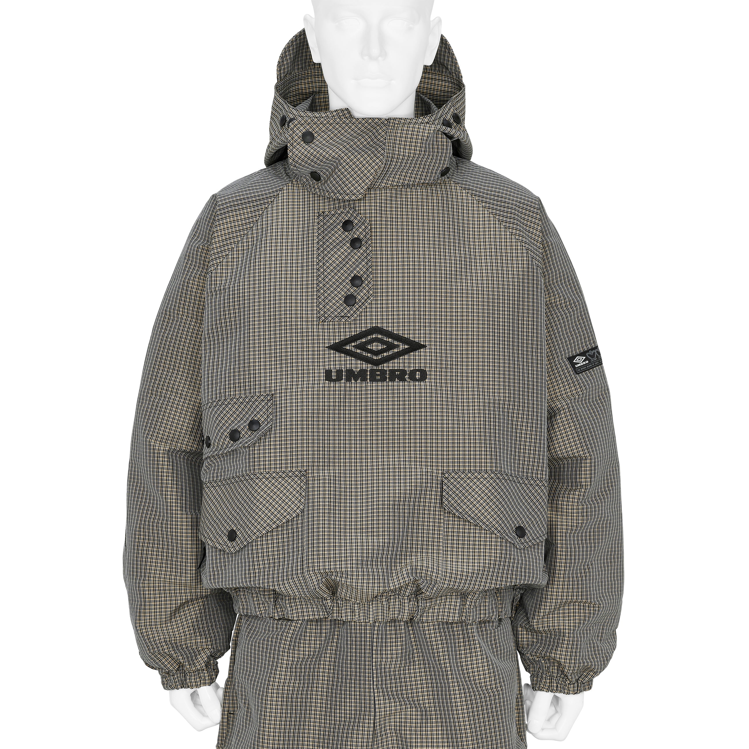 SMOCK CHECK ANORAK BEIGE