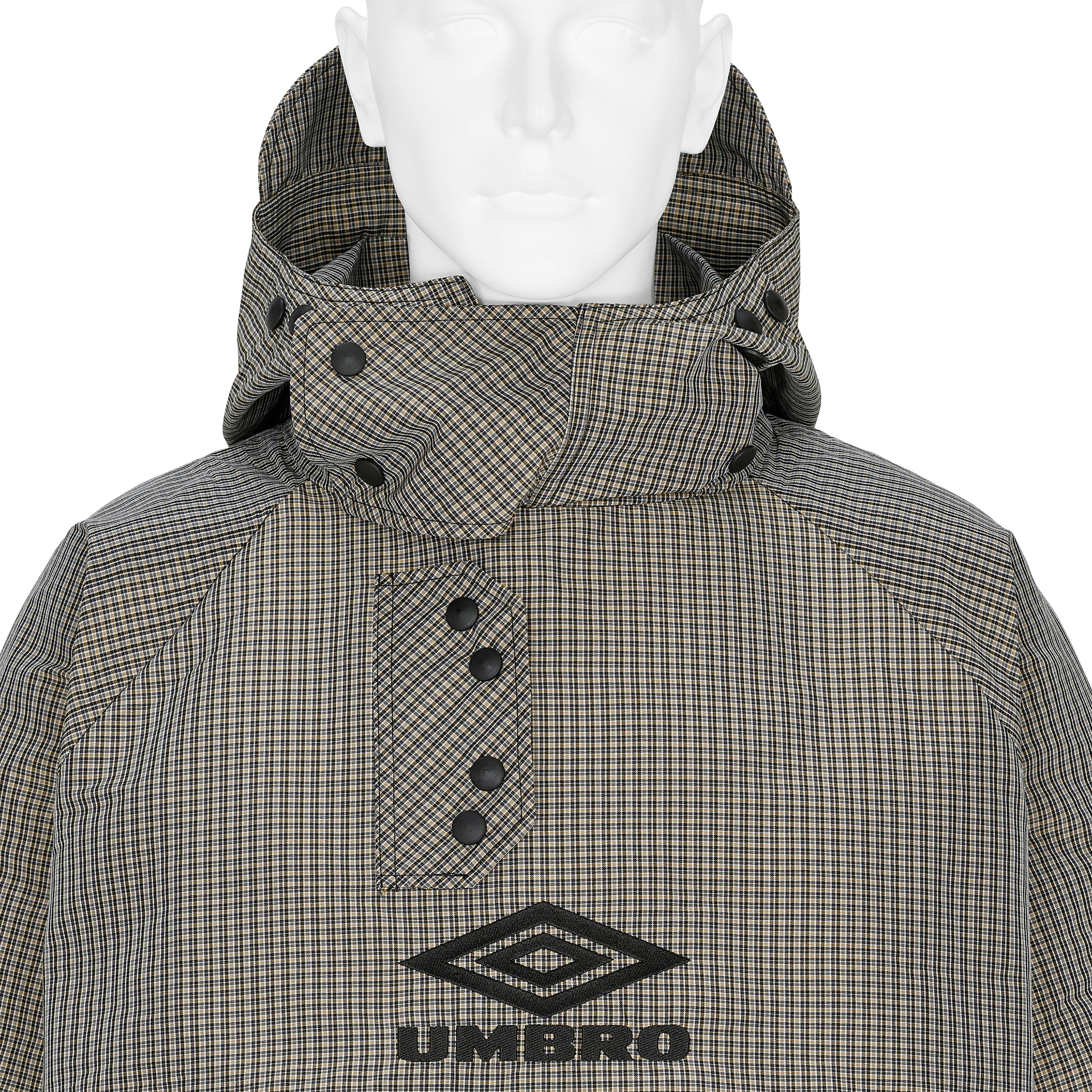SMOCK CHECK ANORAK BEIGE