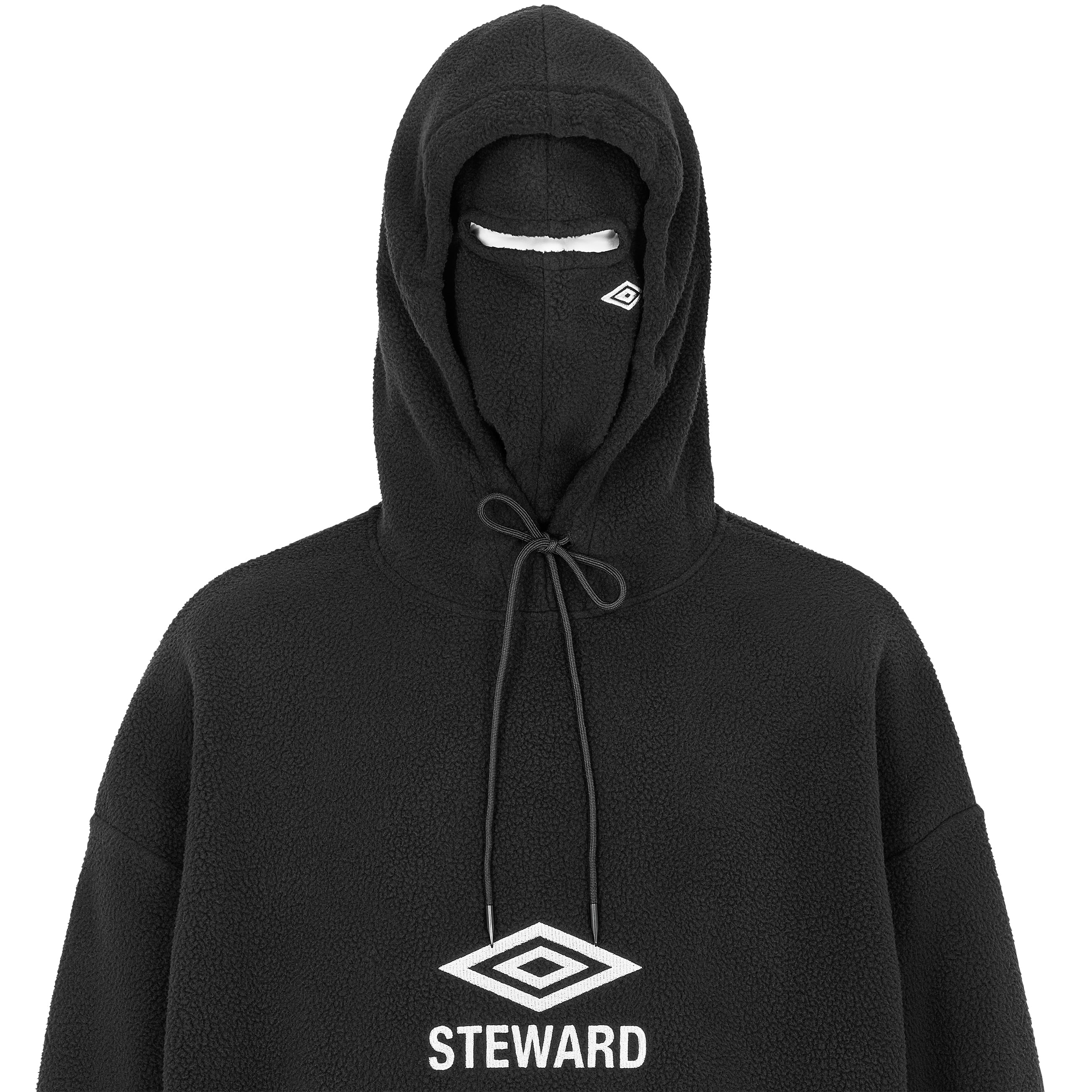 POLARTEC FLEECE MASKED HOODIE BLACK