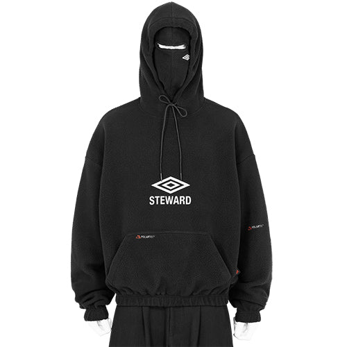 MANCHESTER MASKED HOODIE OLIVE - SLAM JAM and UMBRO(スラムジャム