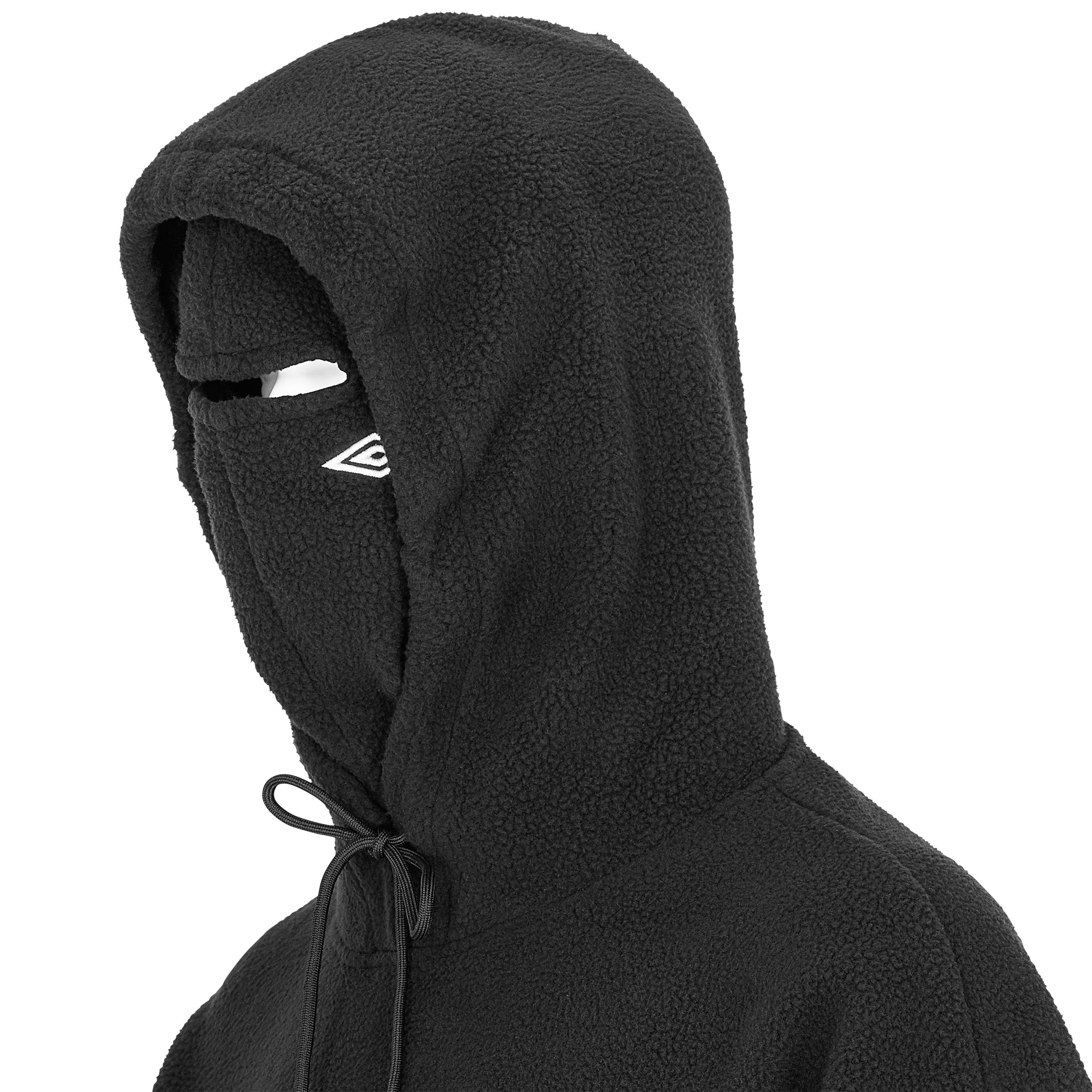 POLARTEC FLEECE MASKED HOODIE BLACK