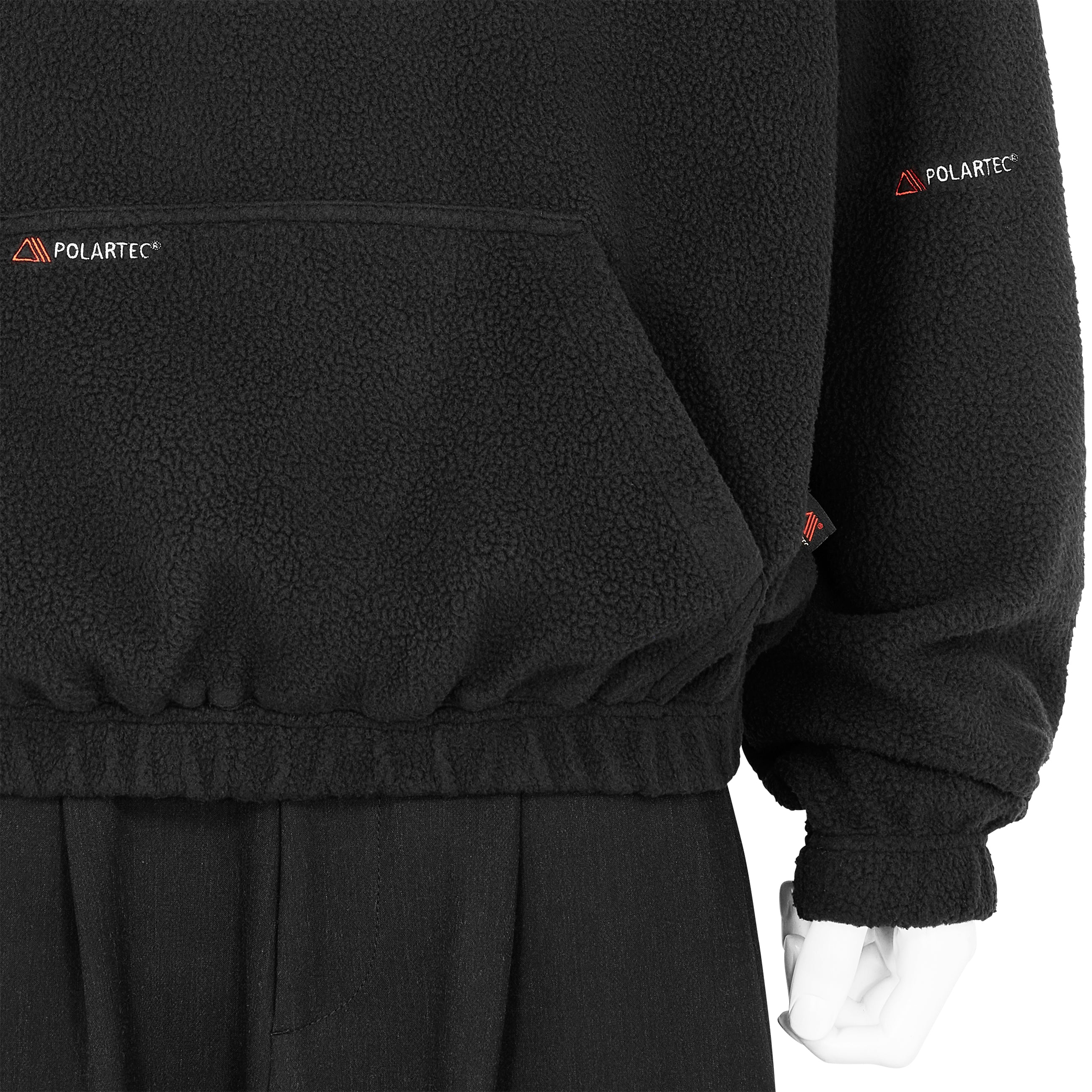 POLARTEC FLEECE MASKED HOODIE BLACK
