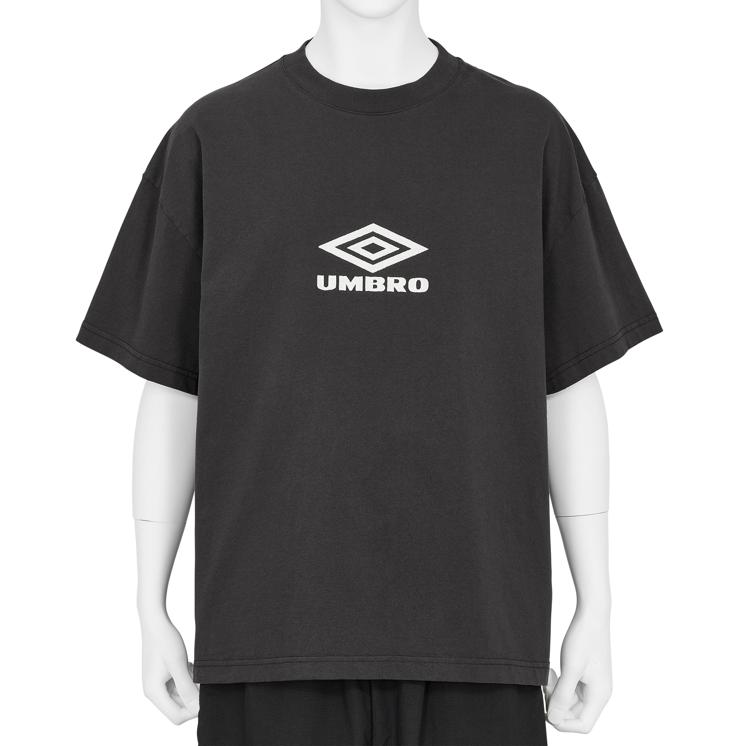OG LOGO TEE WASHED BLACK - SLAM JAM and UMBRO(スラムジャム アンド
