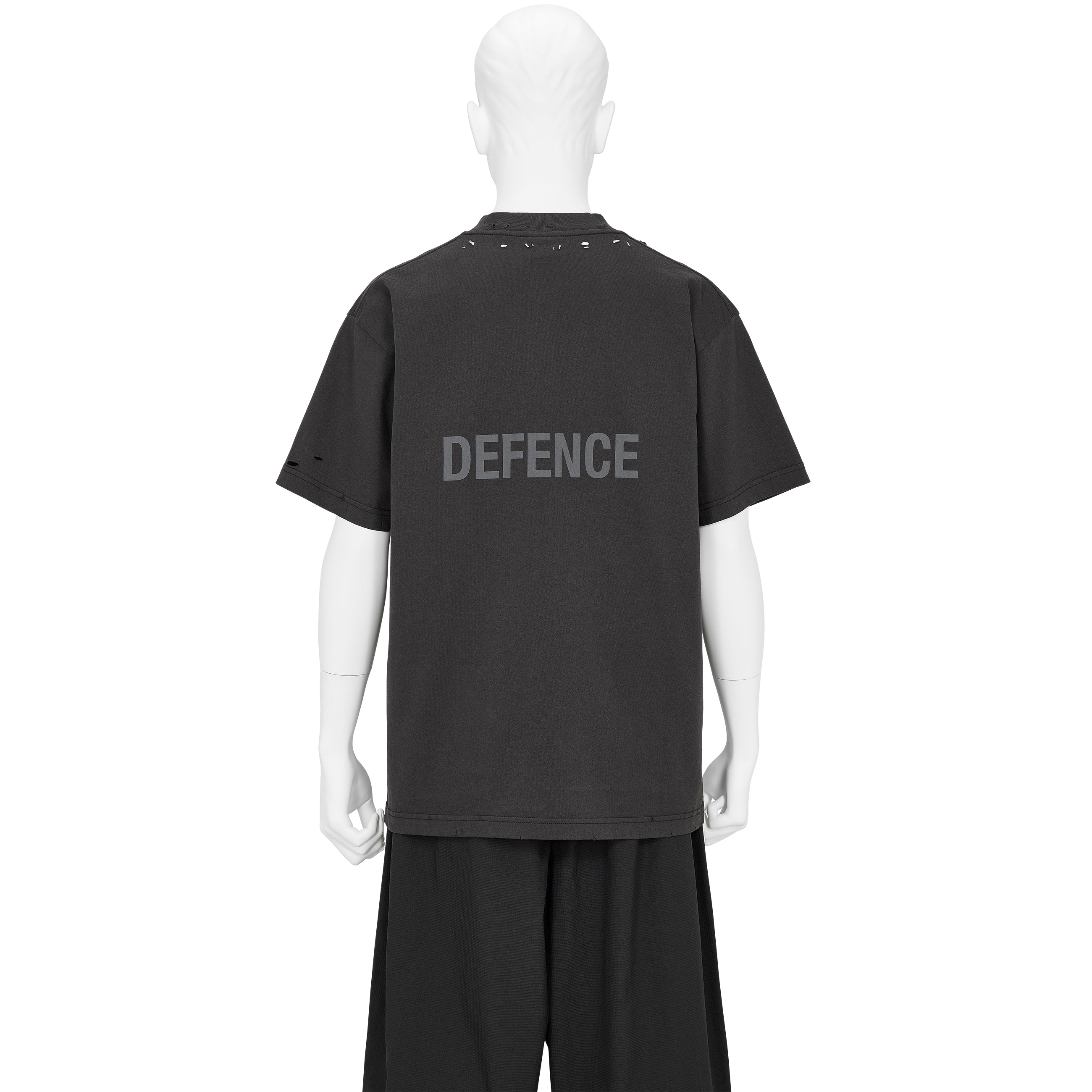OFFENCE DEFENCE TEE SHIRT WASHED BLACK - SLAM JAM and UMBRO(スラム