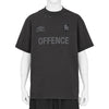 OFFENCE DEFENCE TEE SHIRT WASHED BLACK