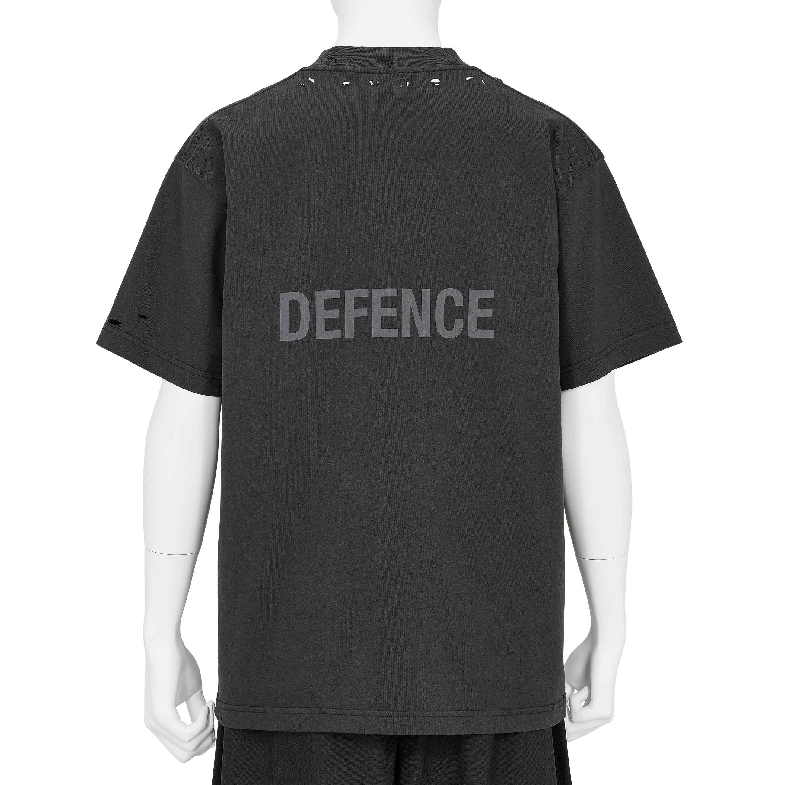 OFFENCE DEFENCE TEE SHIRT WASHED BLACK - SLAM JAM and UMBRO(スラム