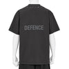 OFFENCE DEFENCE TEE SHIRT WASHED BLACK