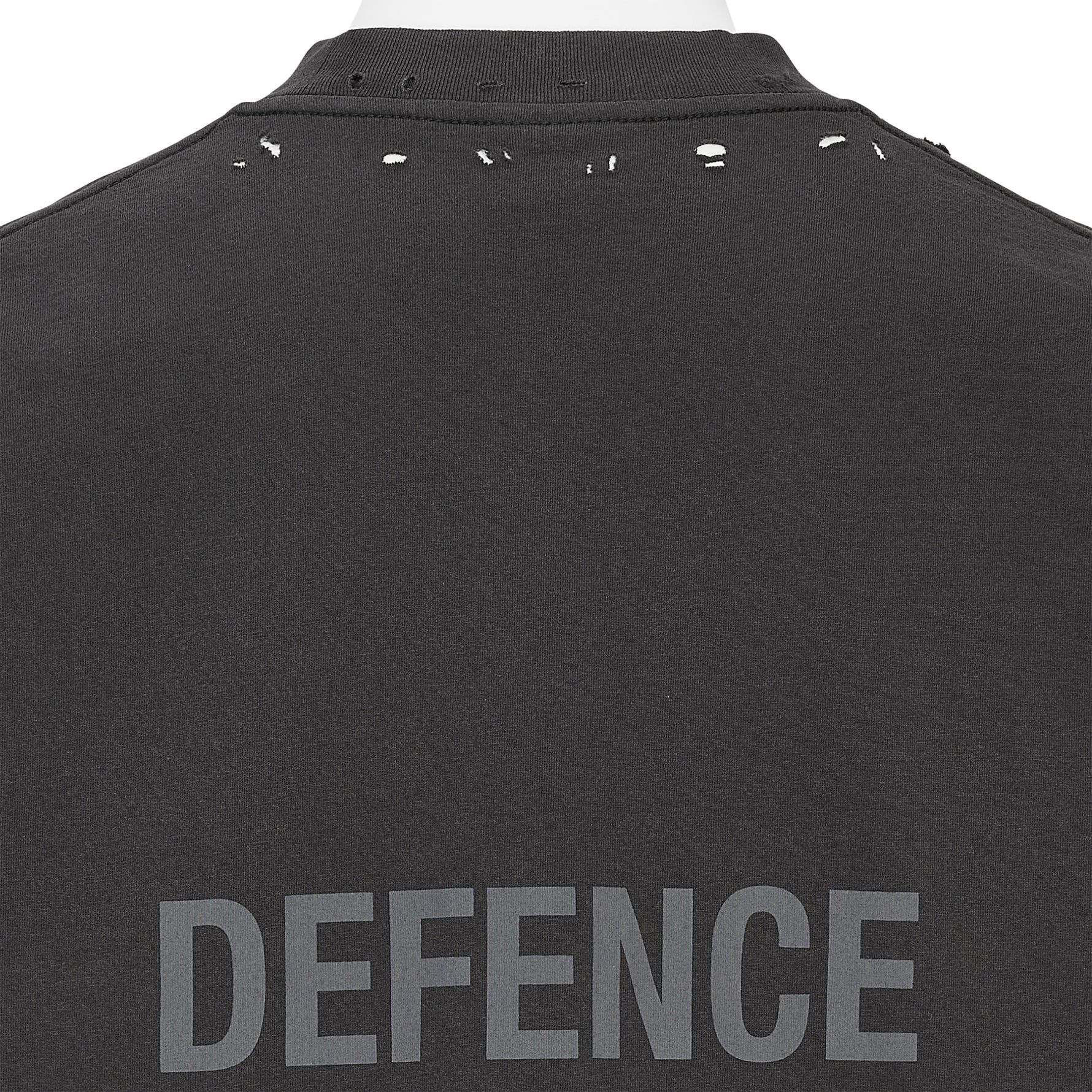 OFFENCE DEFENCE TEE SHIRT WASHED BLACK