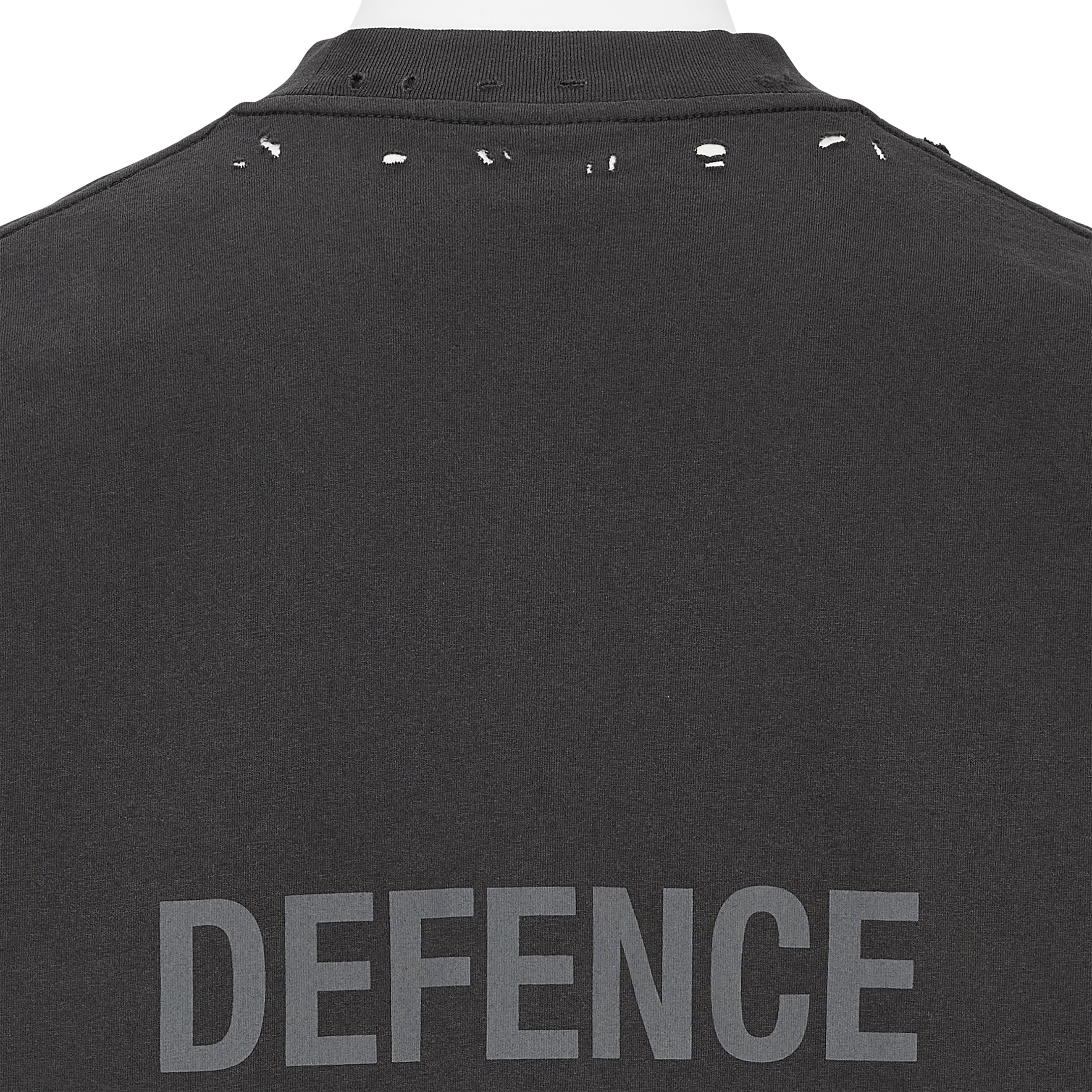 OFFENCE DEFENCE TEE SHIRT WASHED BLACK