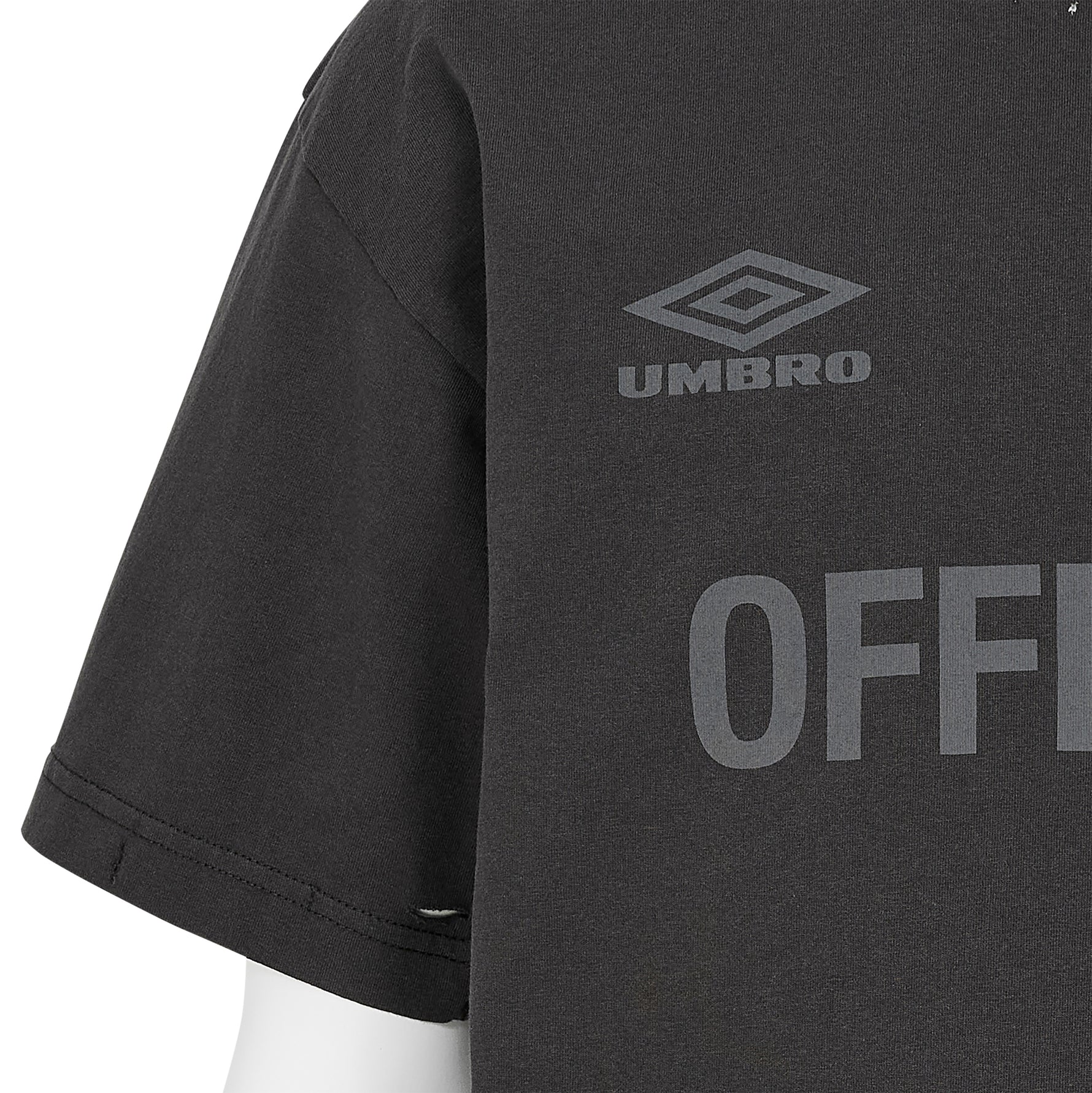 OFFENCE DEFENCE TEE SHIRT WASHED BLACK