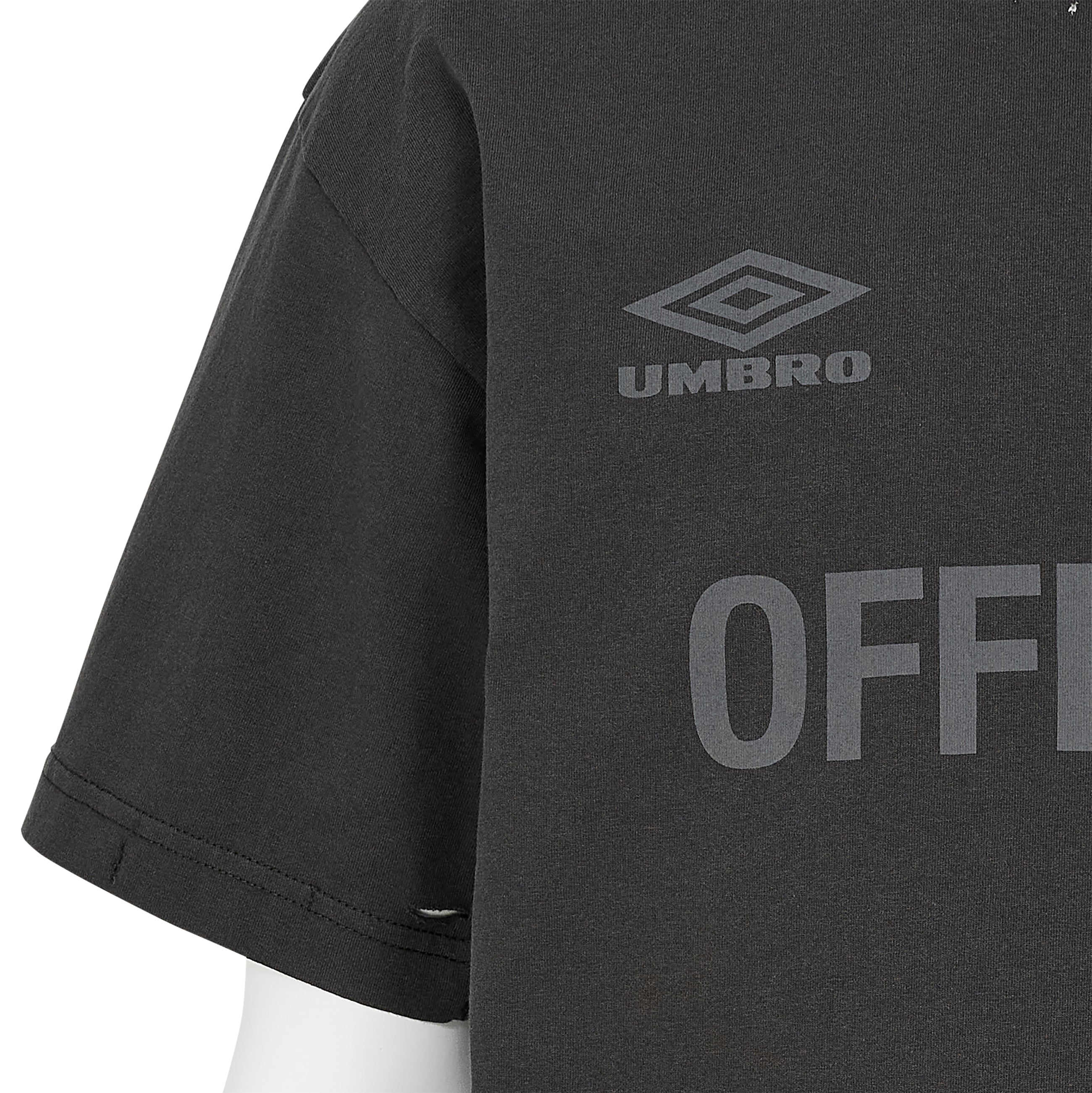 OFFENCE DEFENCE TEE SHIRT WASHED BLACK