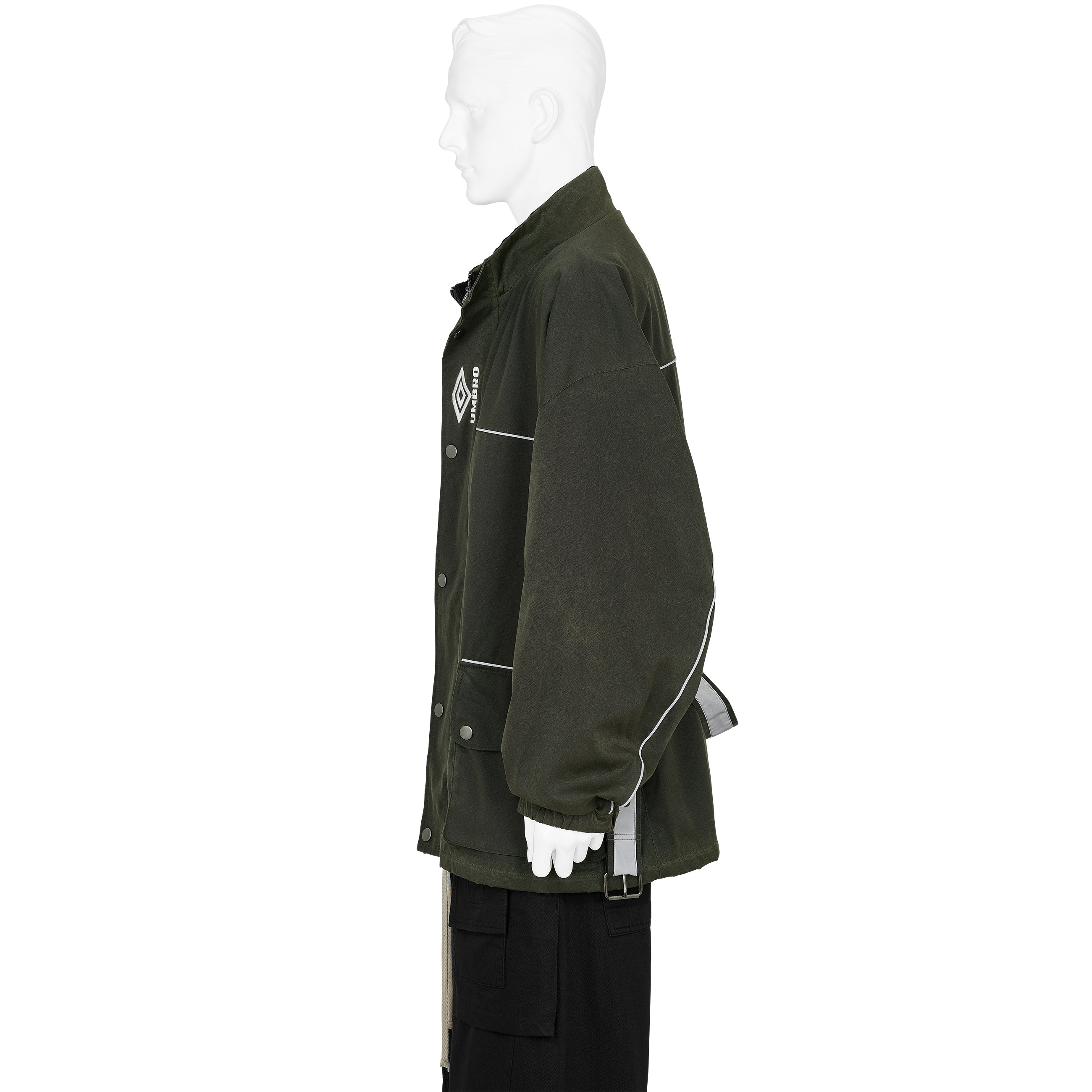 TRAINER WAXED JACKET DARK OLIVE