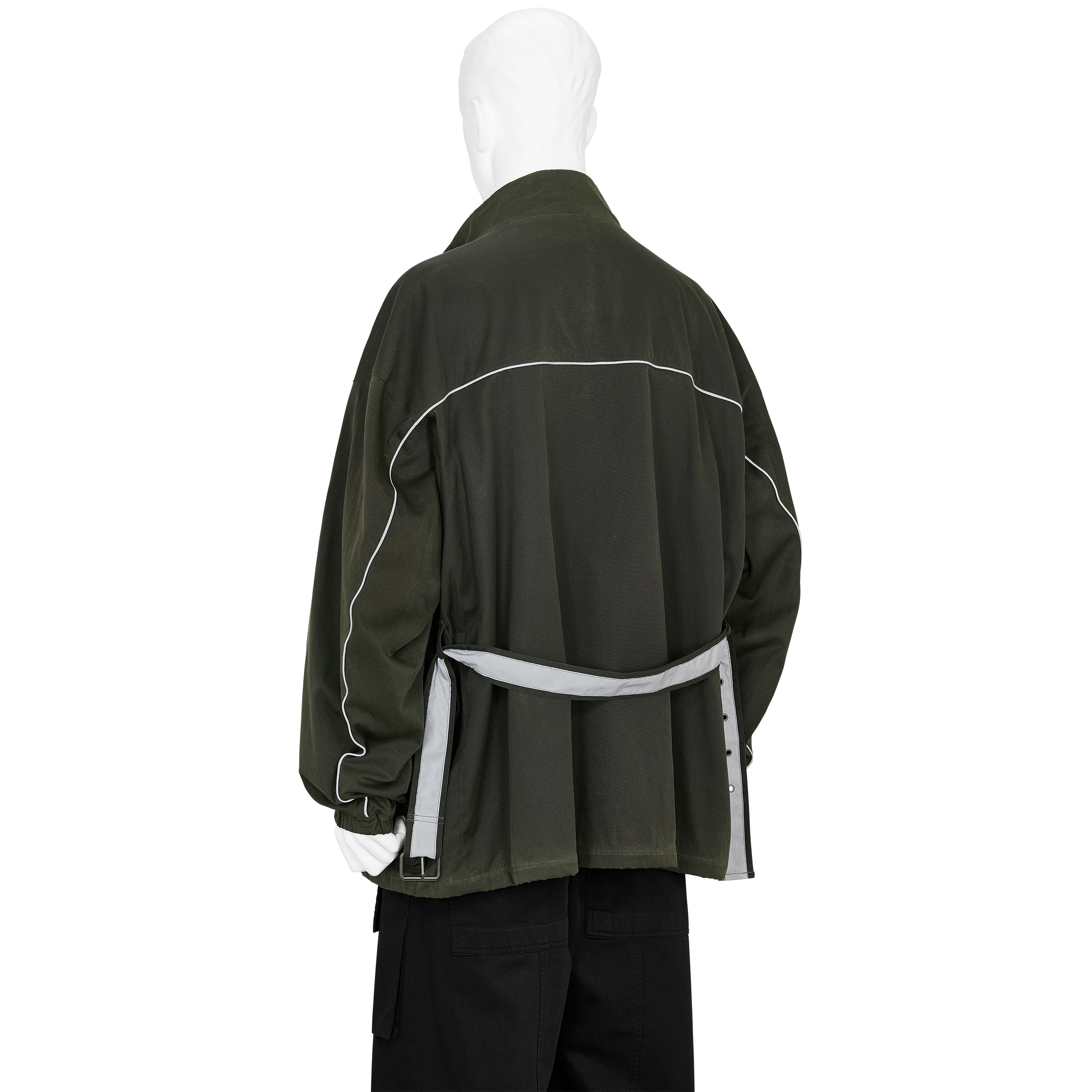 TRAINER WAXED JACKET DARK OLIVE