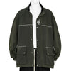 TRAINER WAXED JACKET DARK OLIVE