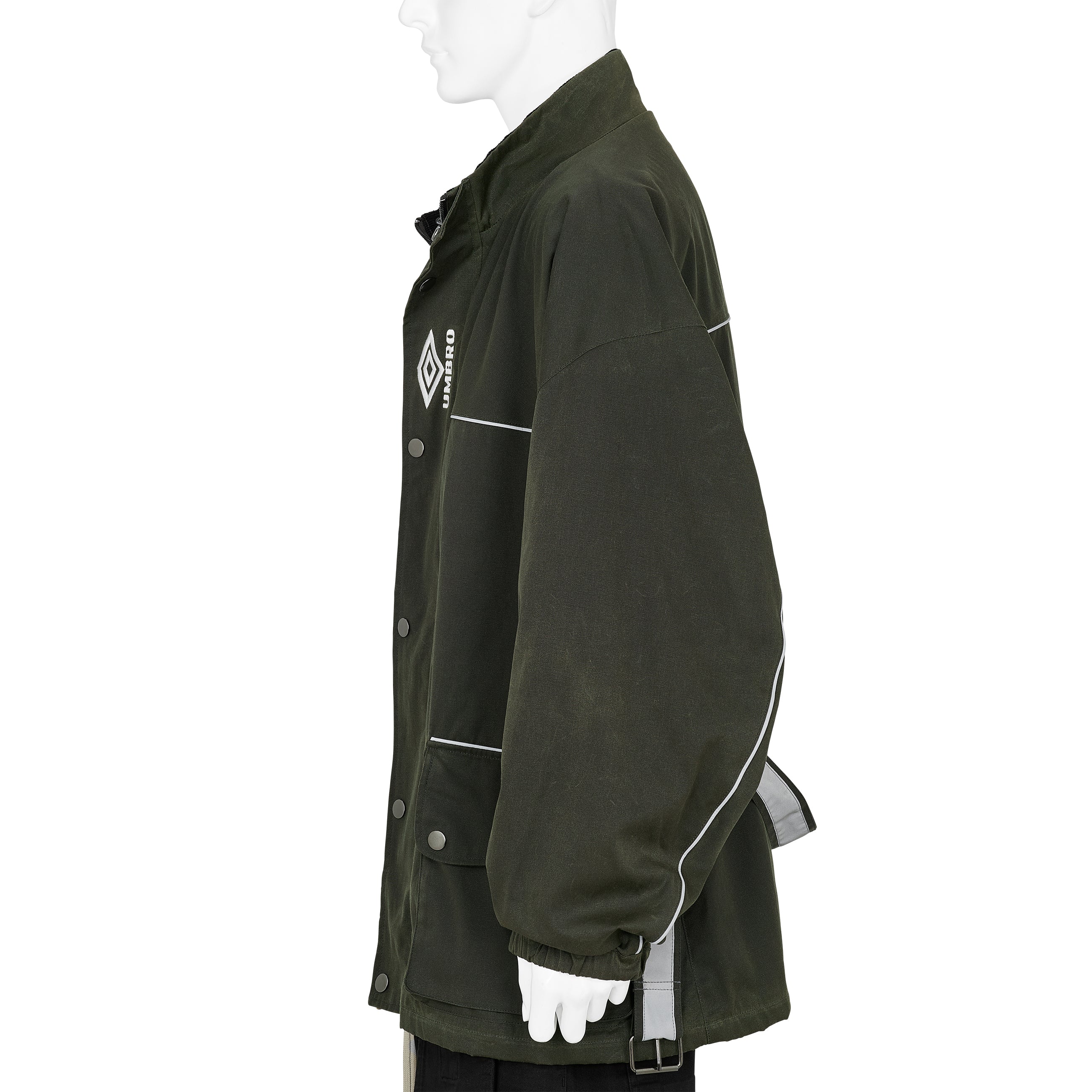 TRAINER WAXED JACKET DARK OLIVE
