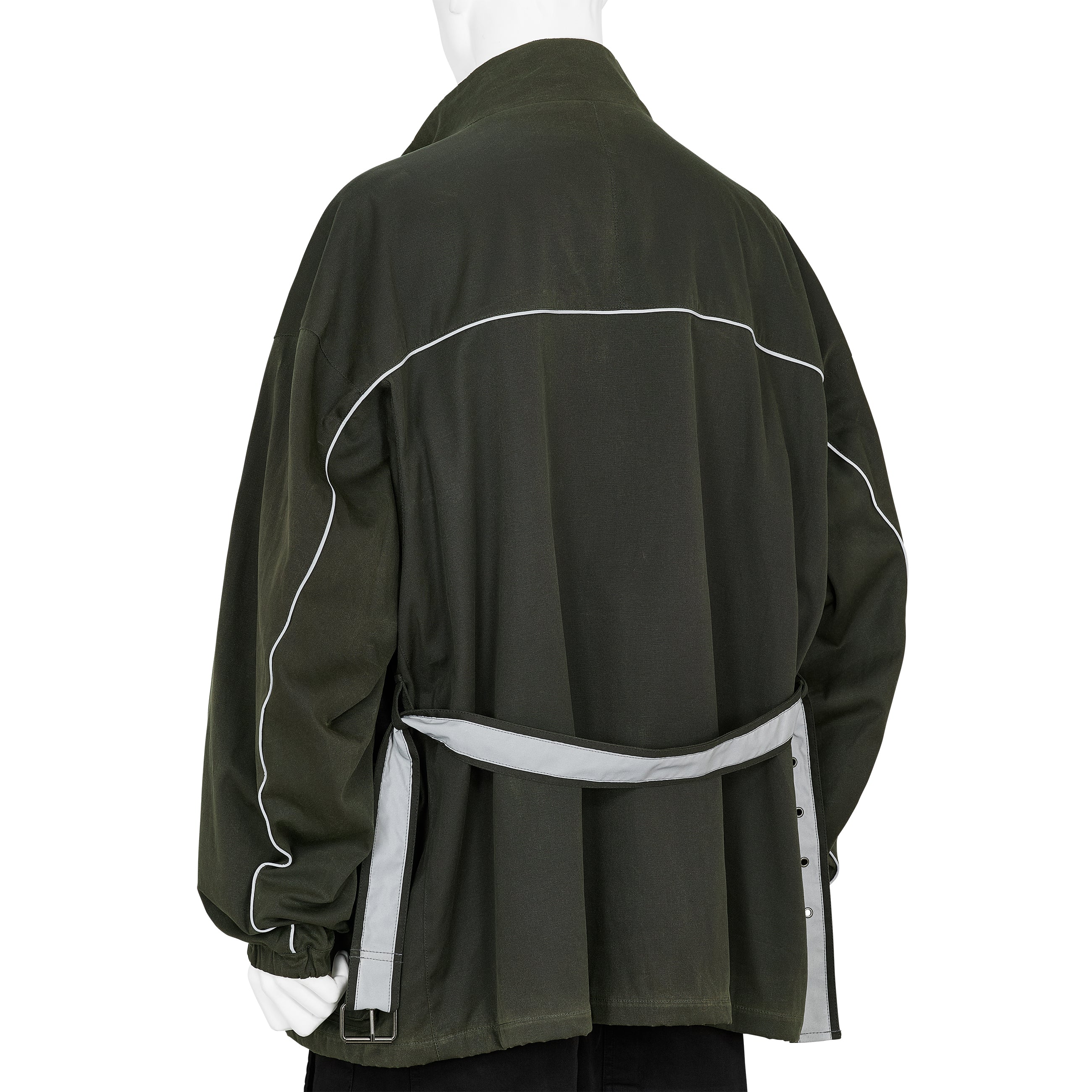 TRAINER WAXED JACKET DARK OLIVE