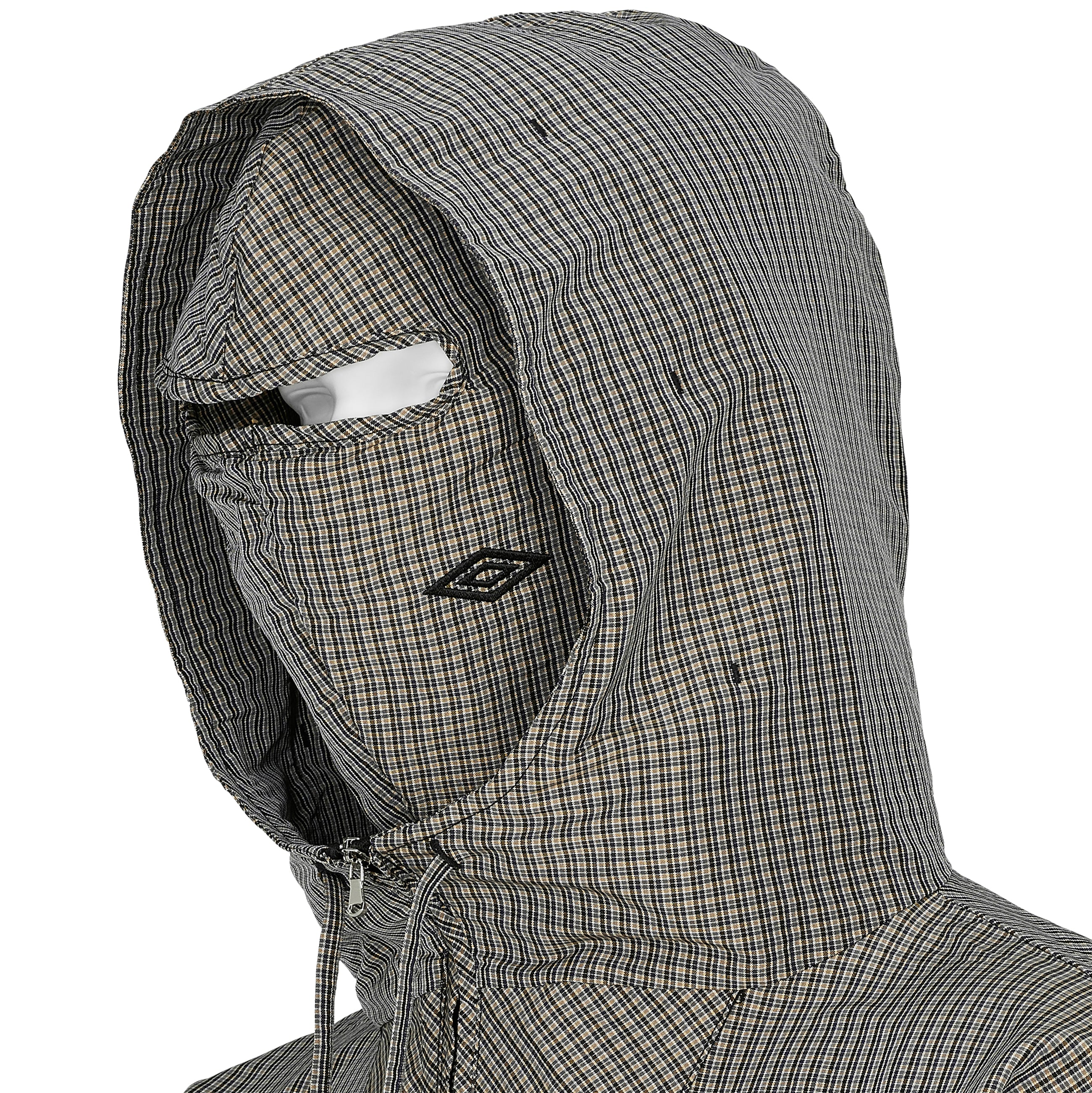 MASKED CHECK ANORAK BEIGE - SLAM JAM and UMBRO(スラムジャム アンド